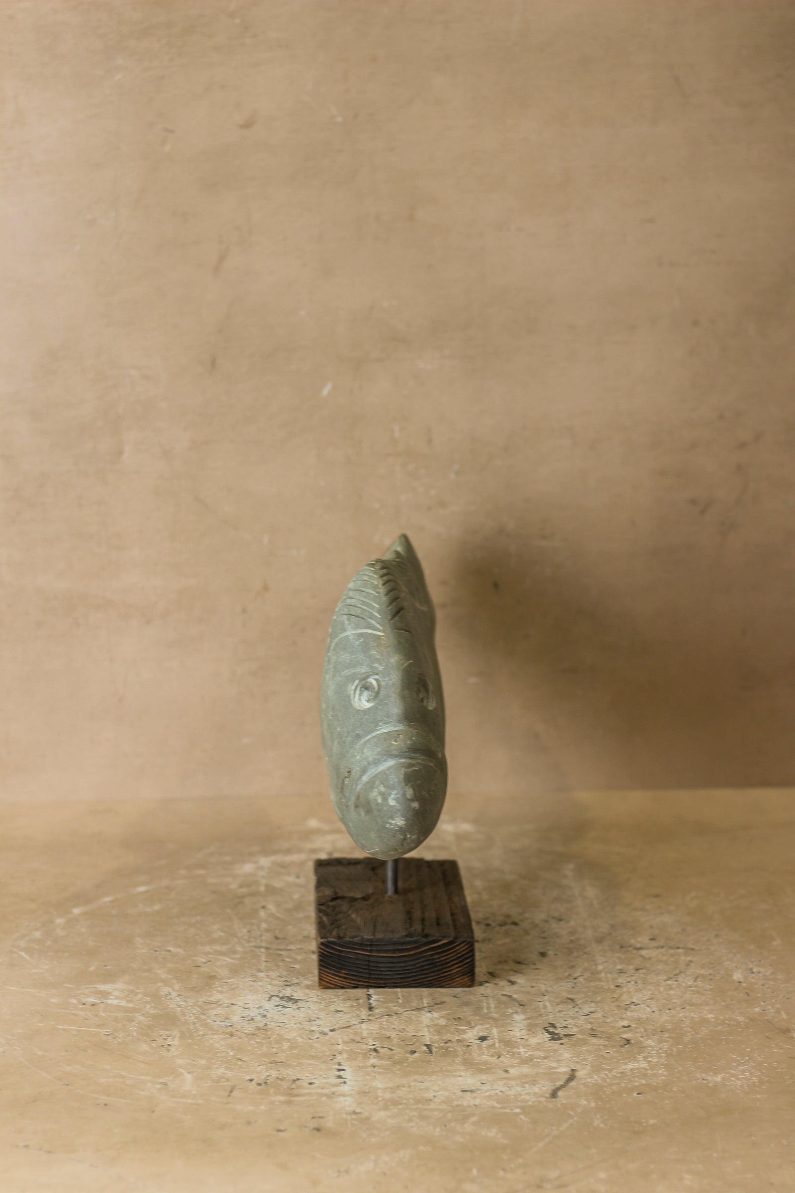 Stone Fish Sculpture - Zimbabwe - 97.2