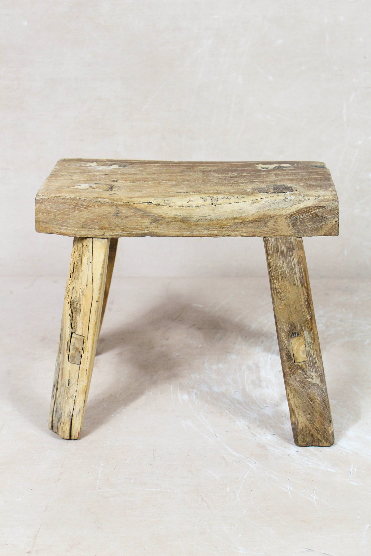 Vintage Rustic Stool - Elm wood - Small - 117