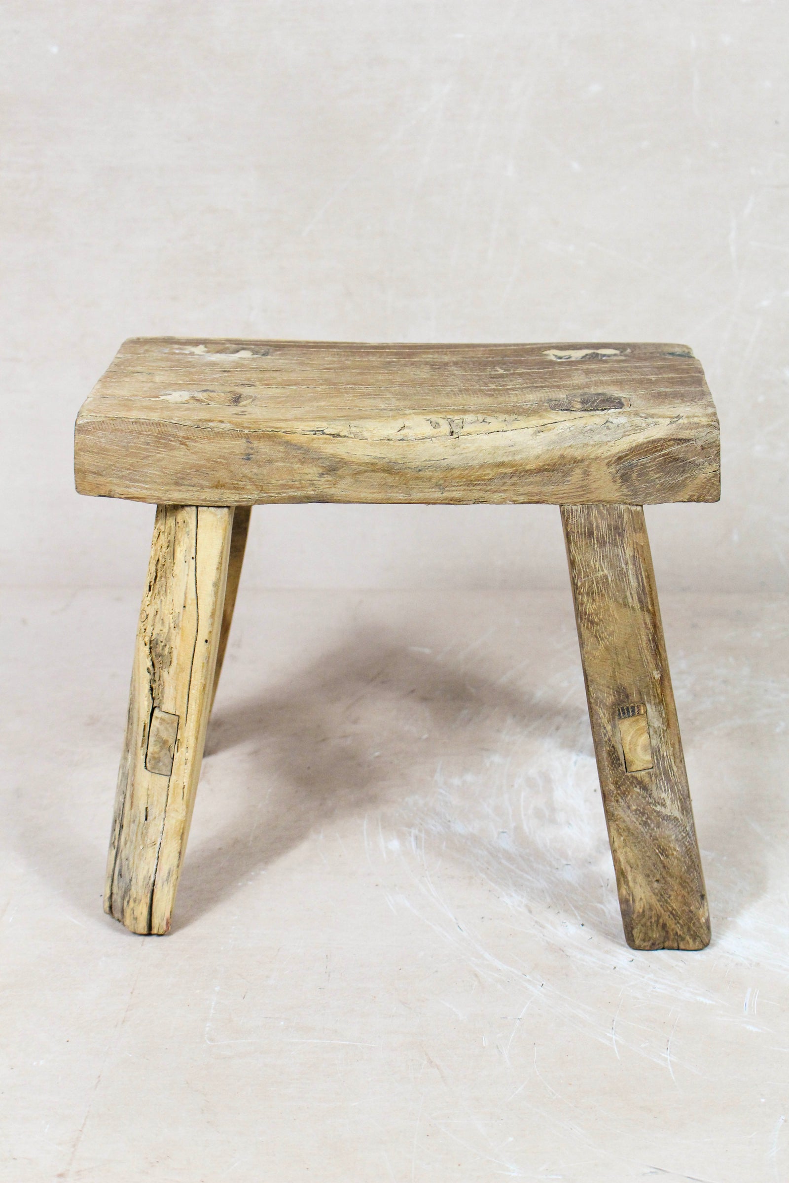 Vintage Rustic Stool - Elm wood - Small - 117