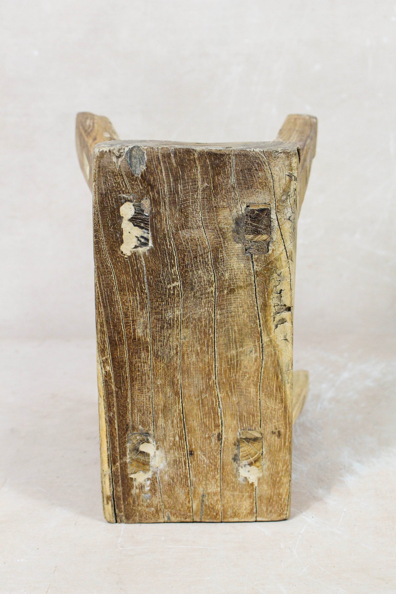 Vintage Rustic Stool - Elm wood - Small - 117