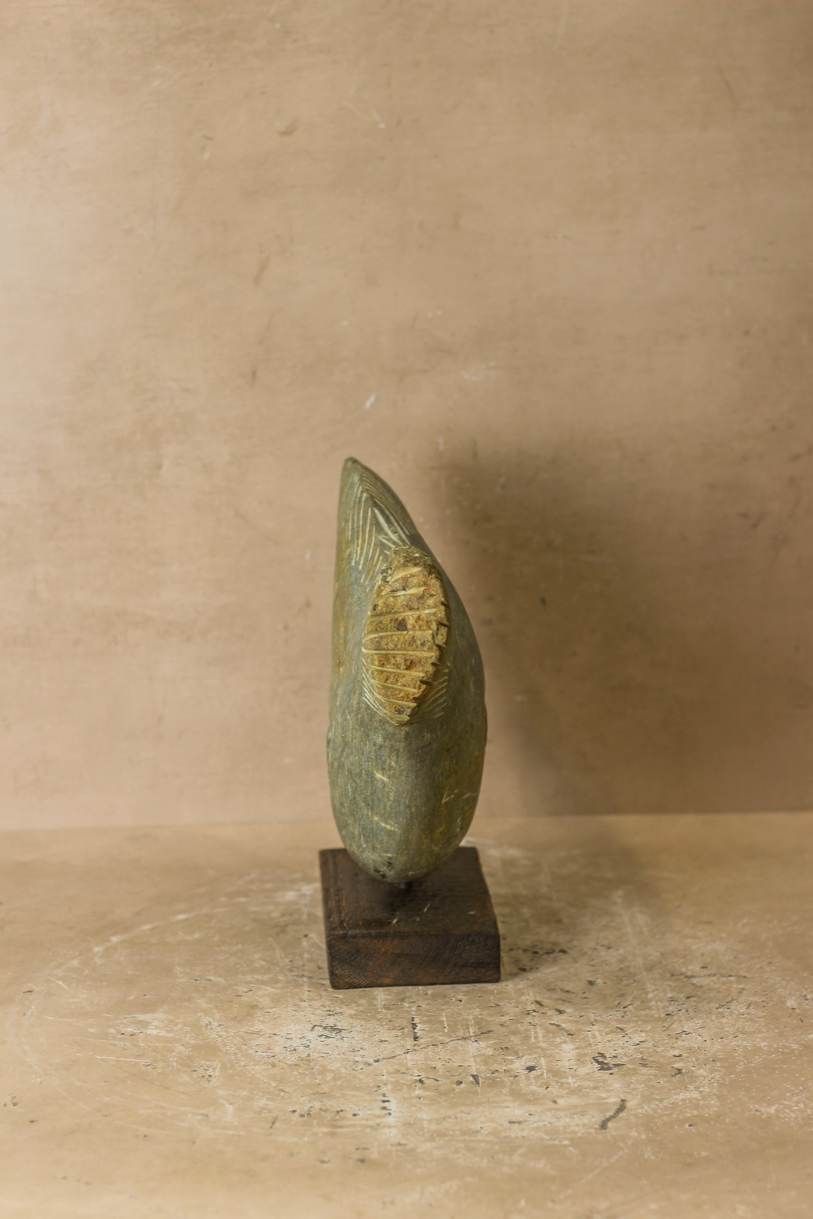Stone Fish Sculpture - Zimbabwe - 98.1