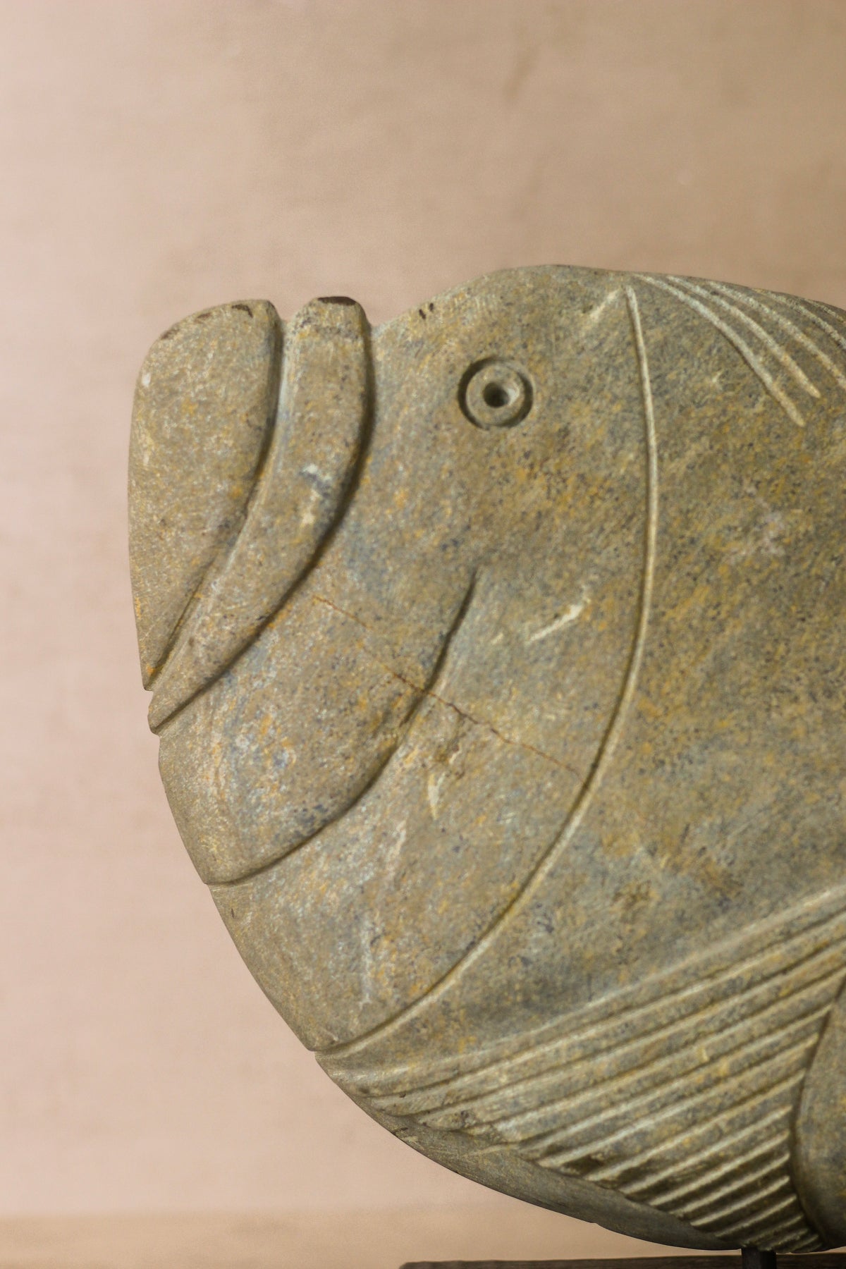Stone Fish Sculpture - Zimbabwe - 98.1