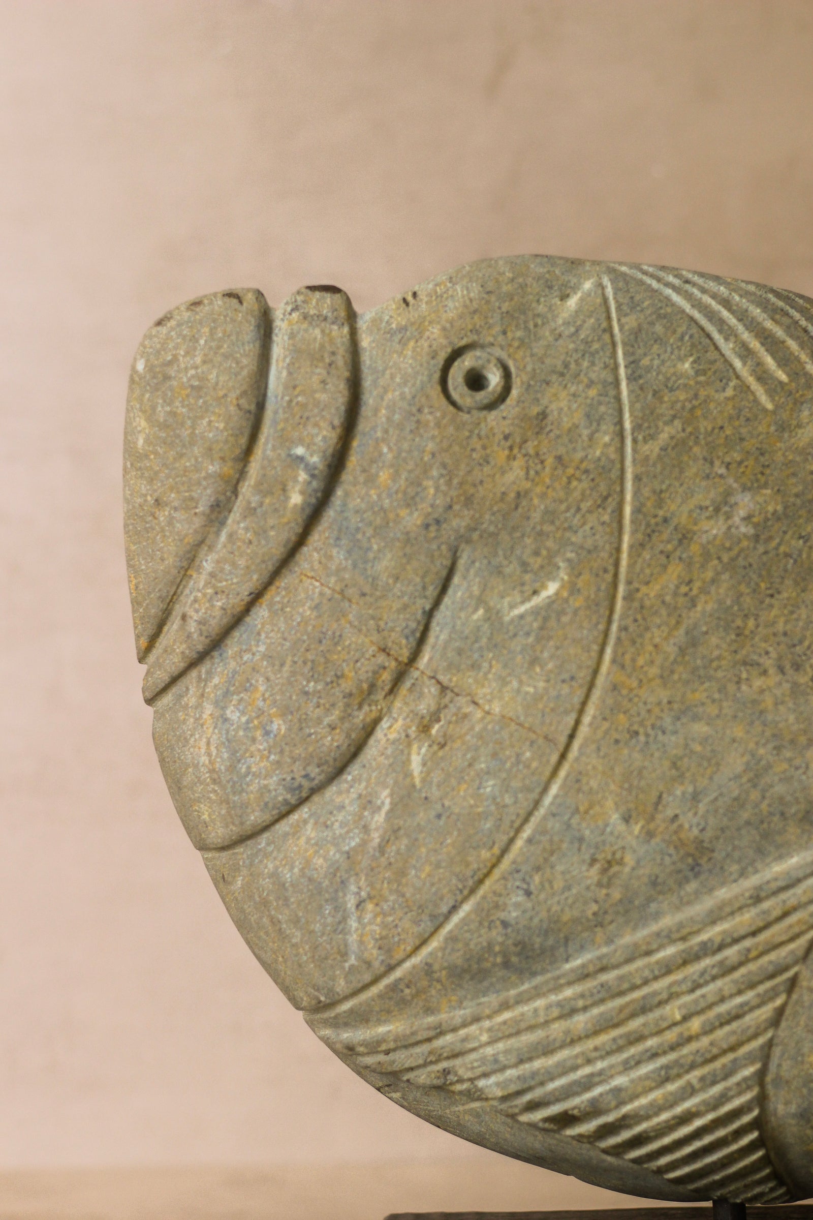 Stone Fish Sculpture - Zimbabwe - 98.1