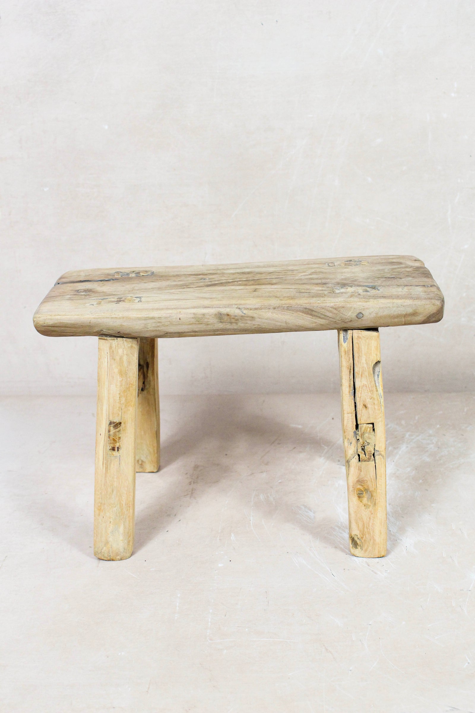 Vintage Rustic Stool - Elm wood - Small - 124