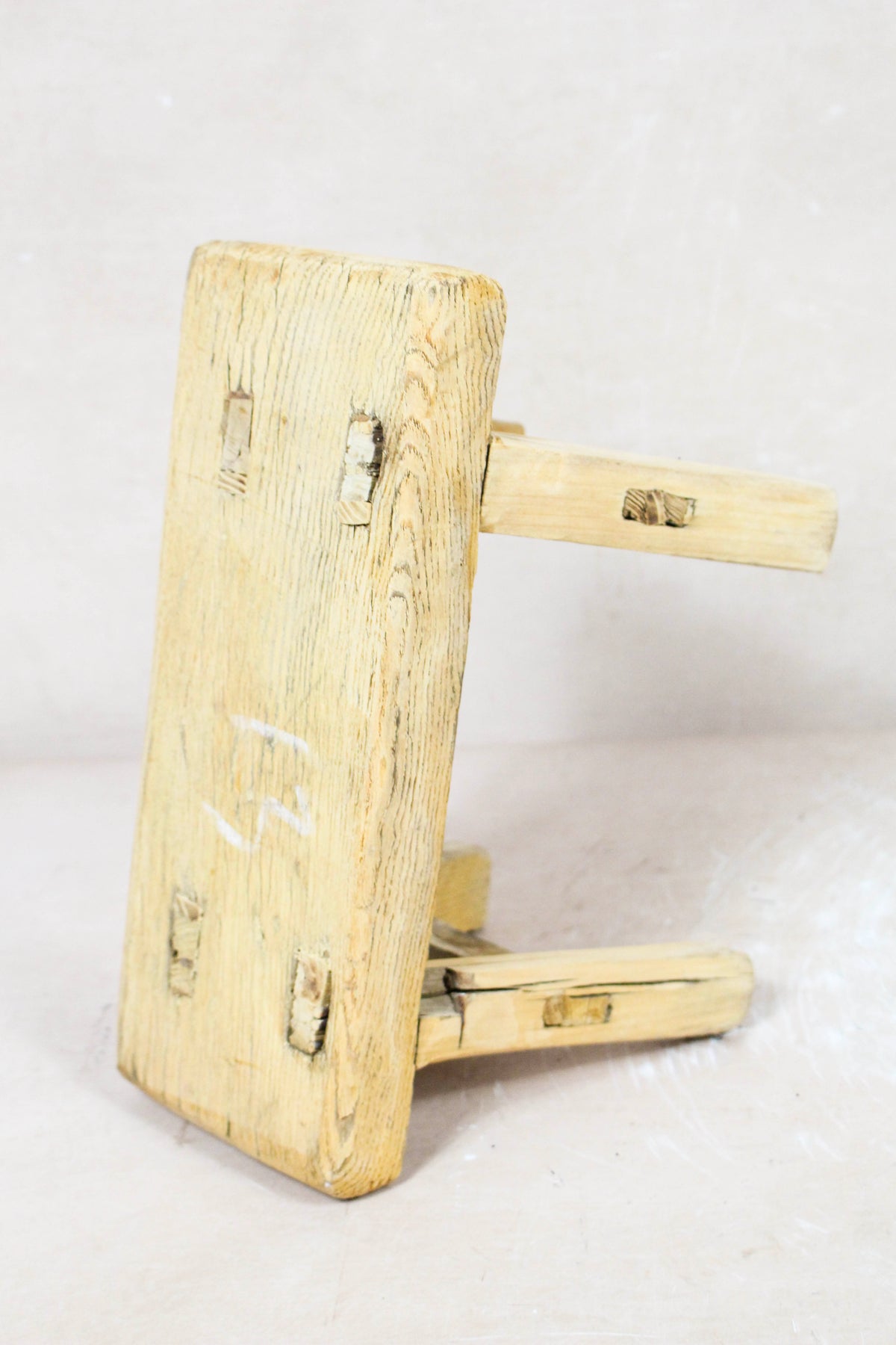 Vintage Rustic Stool - Elm wood - Small - 125
