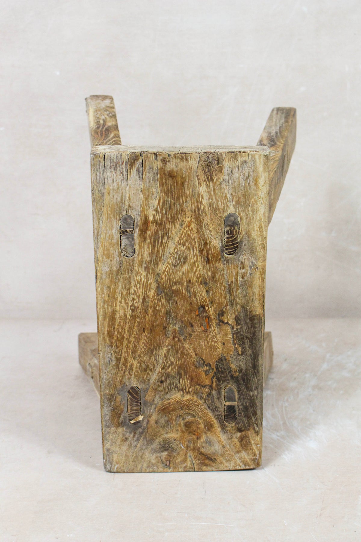 Vintage Rustic Stool - Elm wood - Small - 126