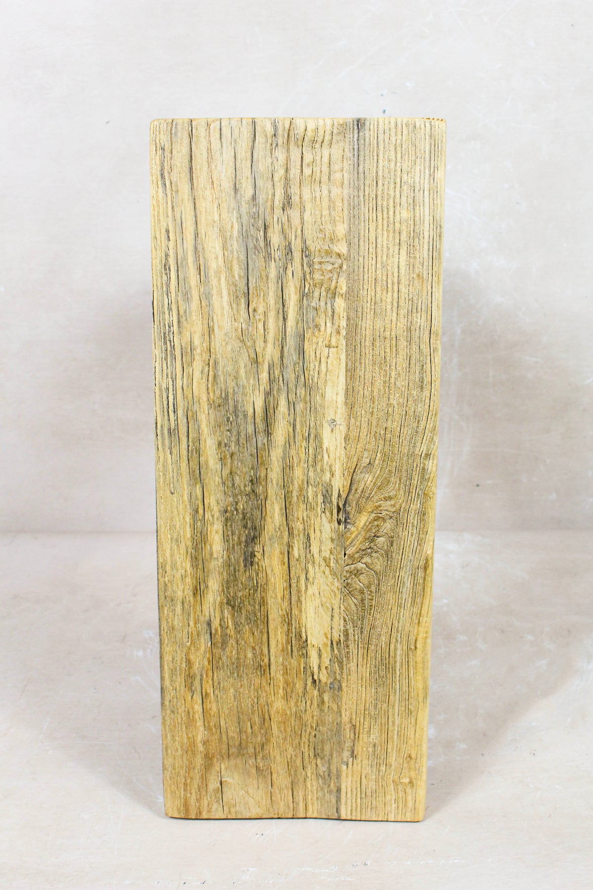 Vintage Rustic Square Elm Wood Stool - 132