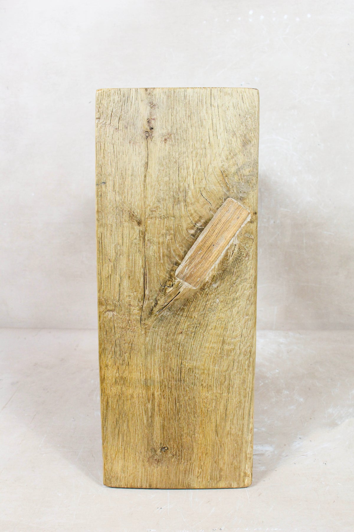 Vintage Rustic Square Elm Wood Stool - 133