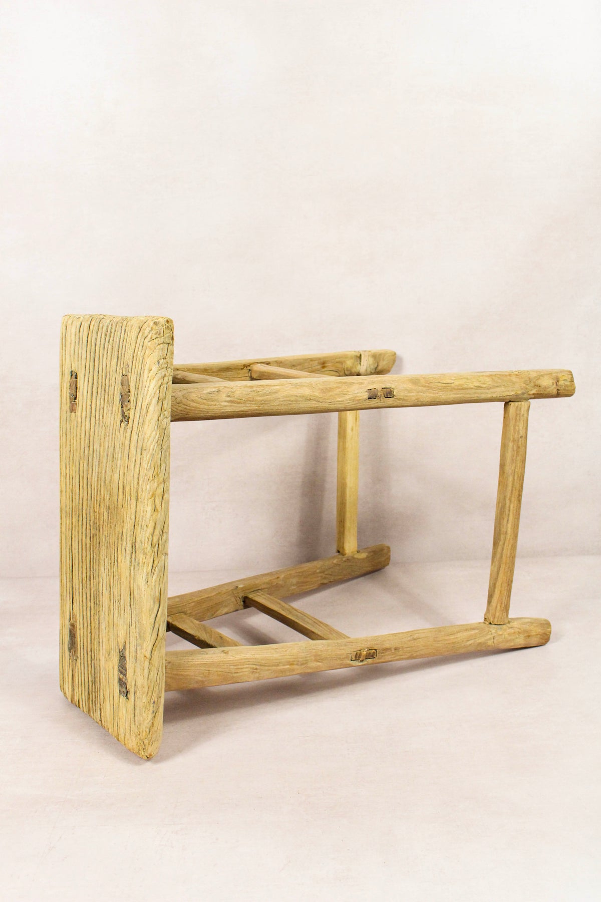 Vintage Rustic Stool - Elm wood - 138