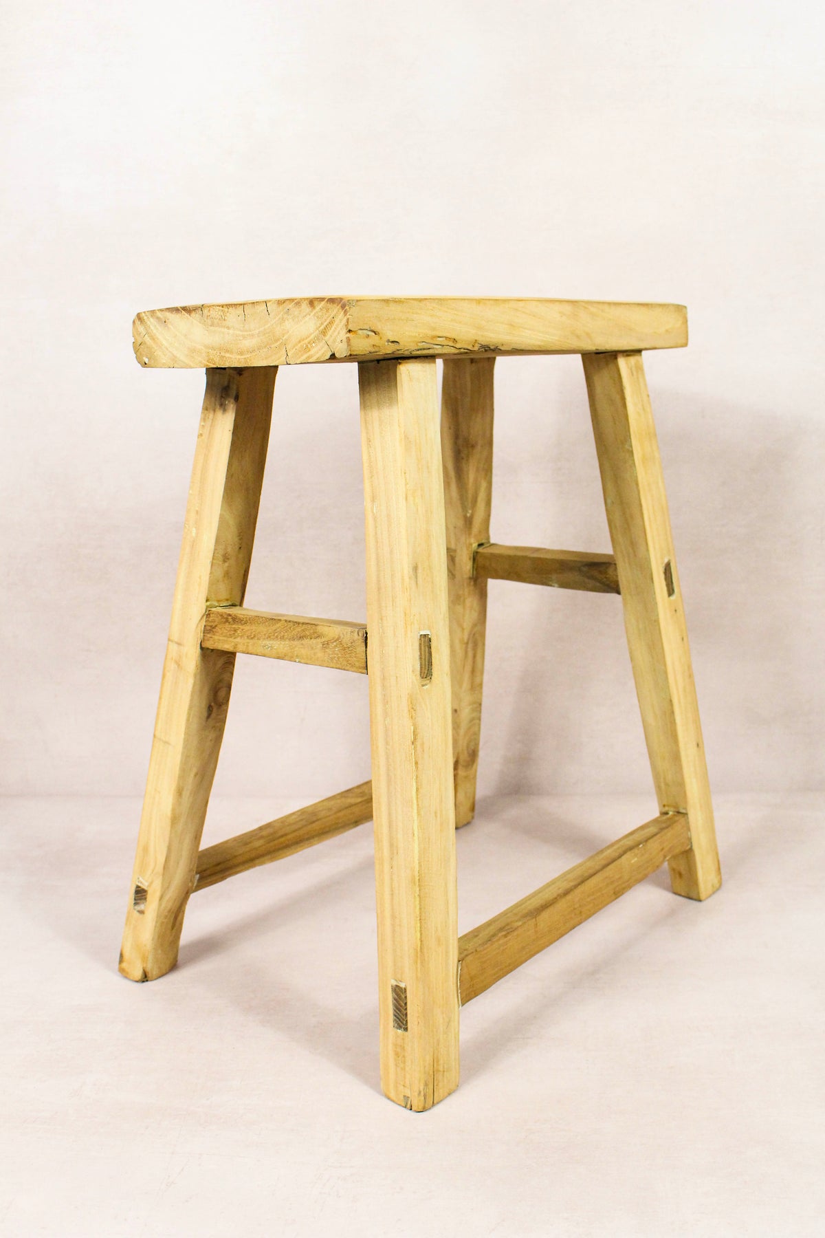 Vintage Rustic Stool - Elm wood - 139