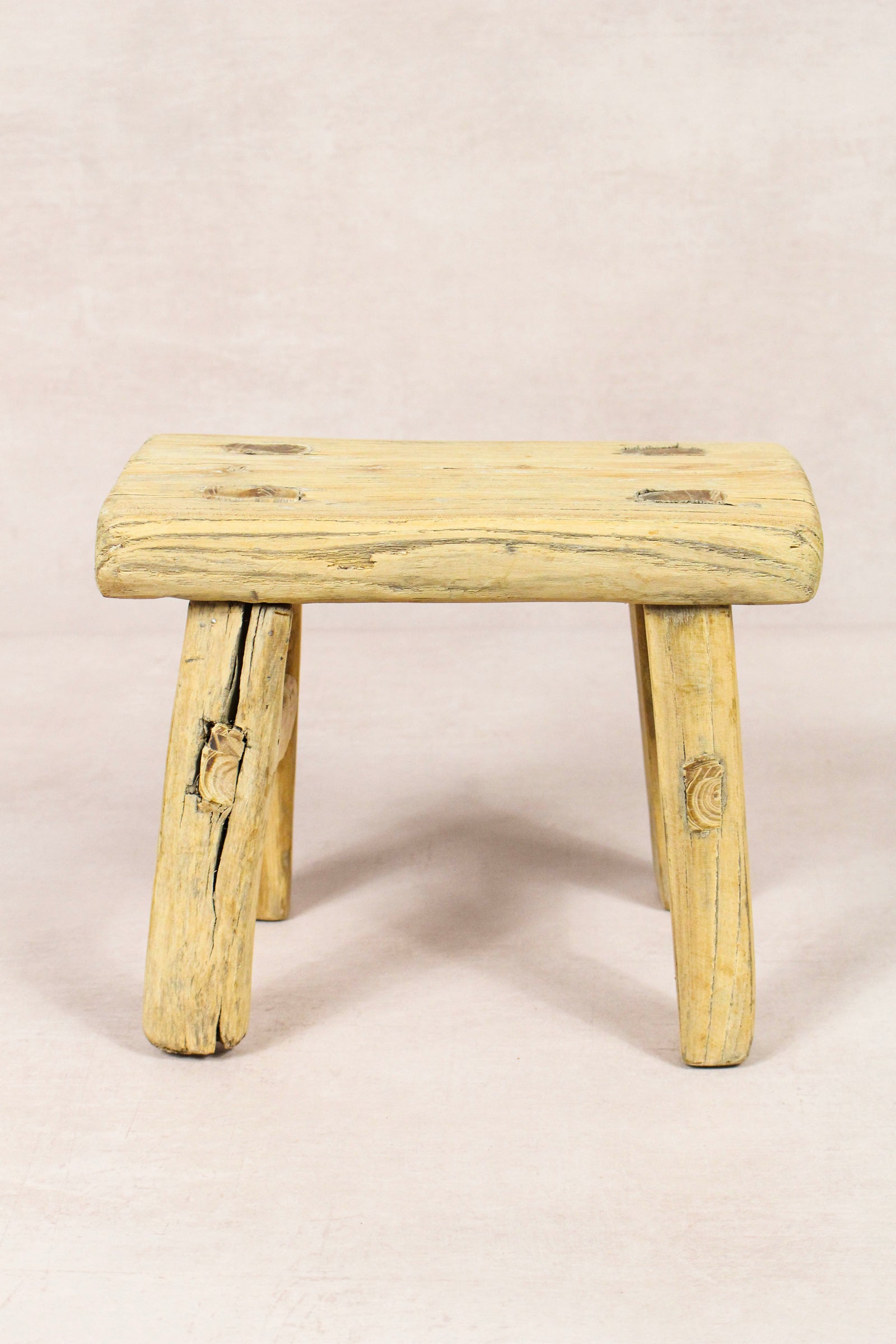 Vintage Rustic Stool - Elm wood - Small - 158