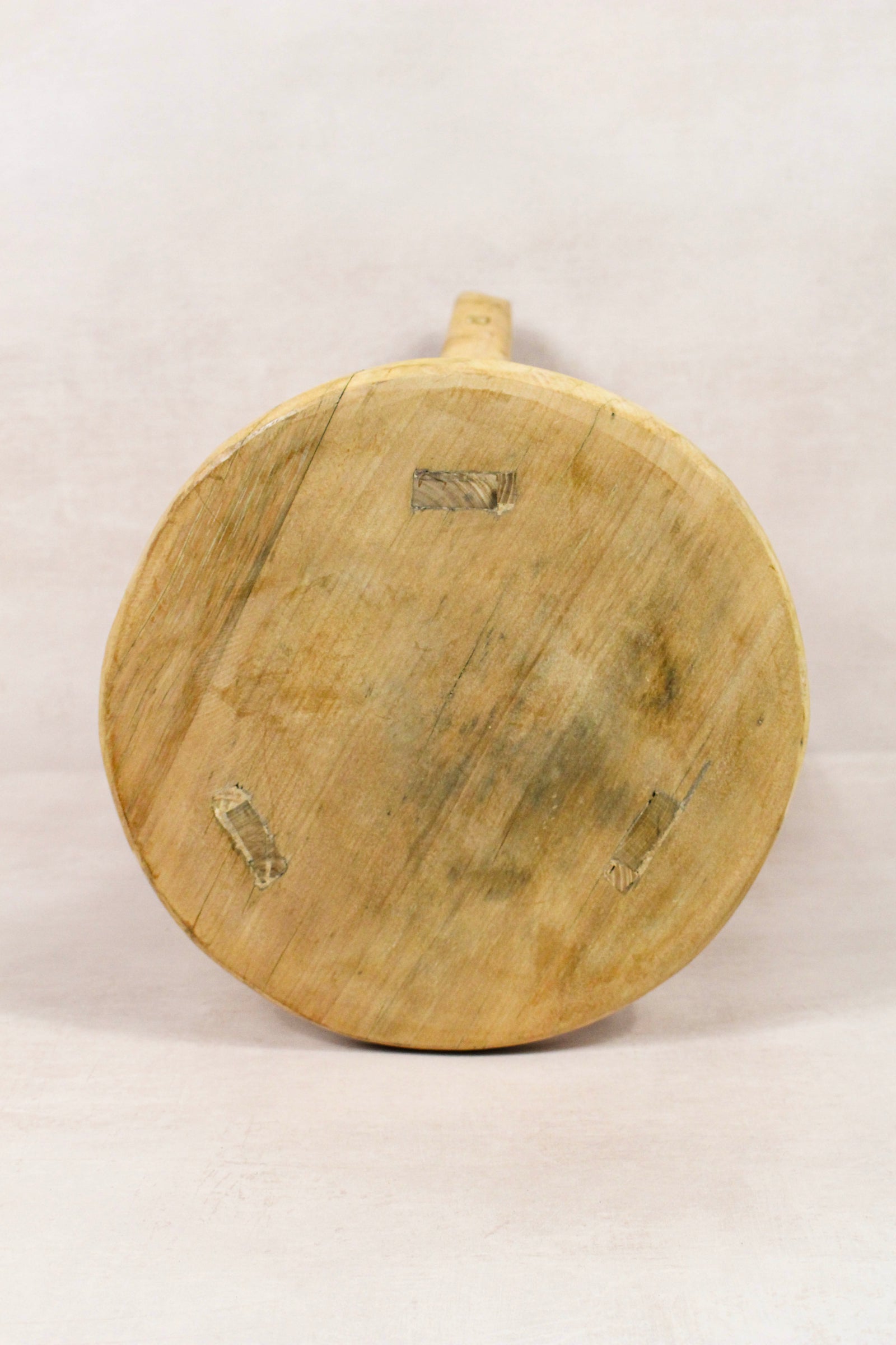Vintage Rustic Round Stool - Elm wood - 175