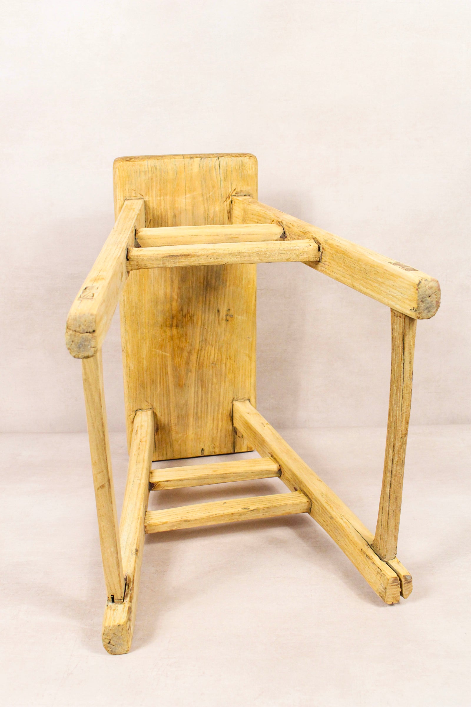 Vintage Rustic Stool - Elm wood - 181