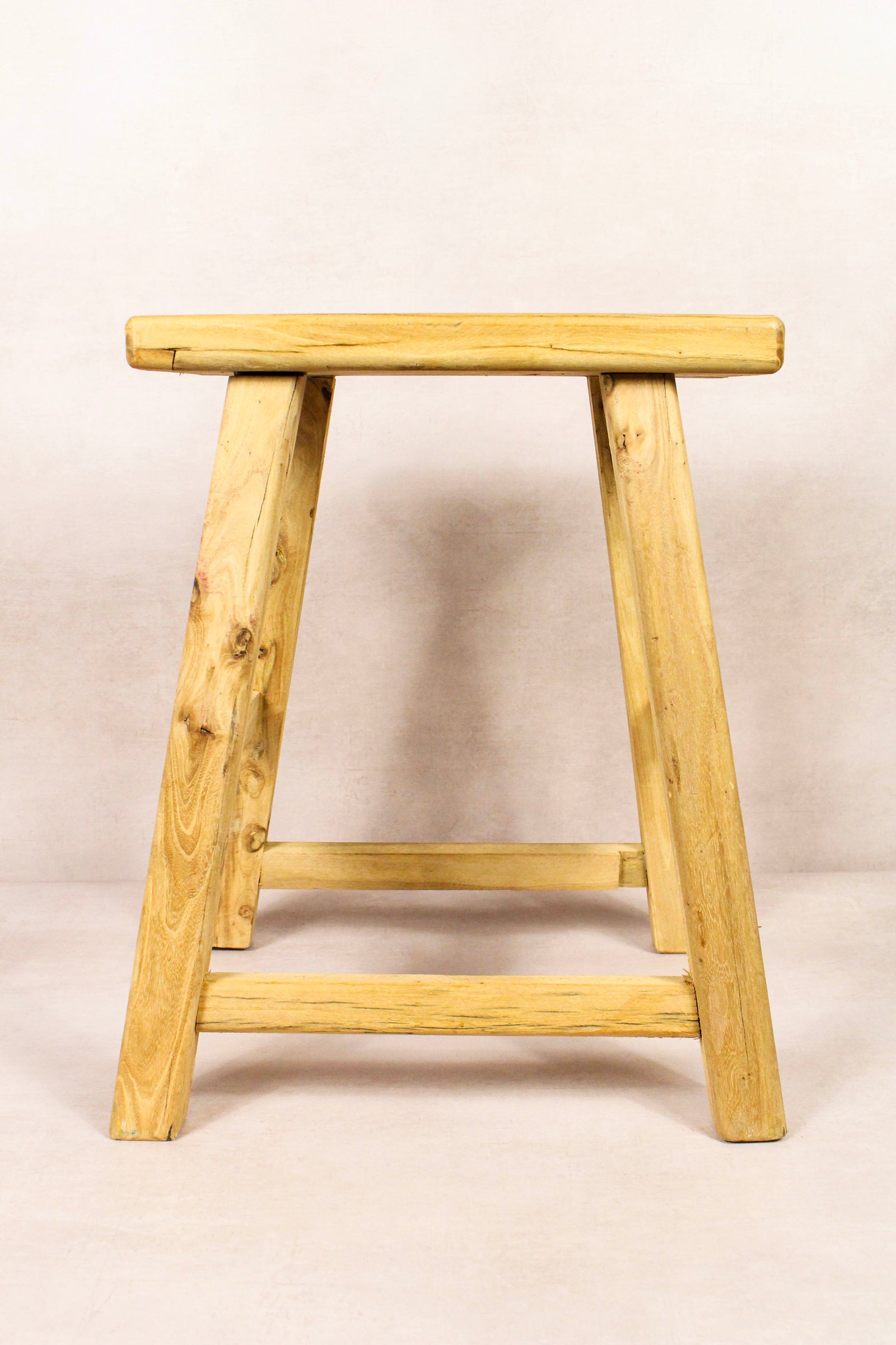 Vintage Rustic Stool - Elm wood - 183