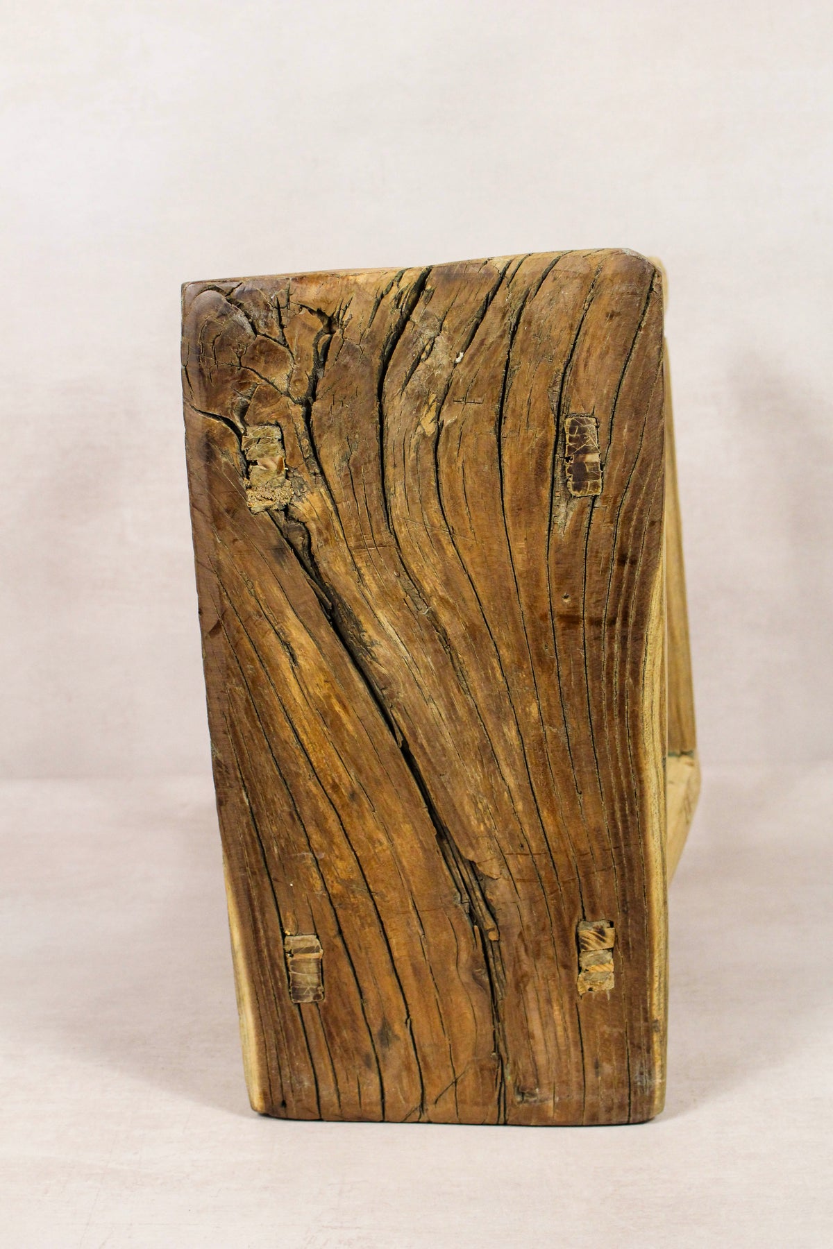 Vintage Rustic Stool - Elm wood - 186