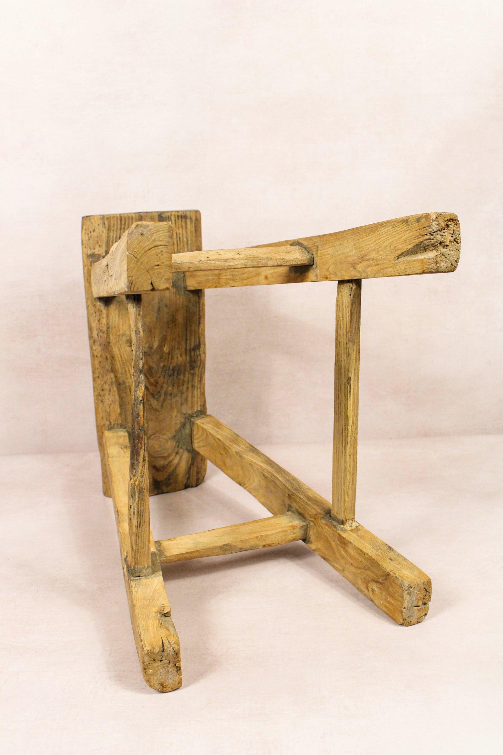 Vintage Rustic Stool - Elm wood - 187