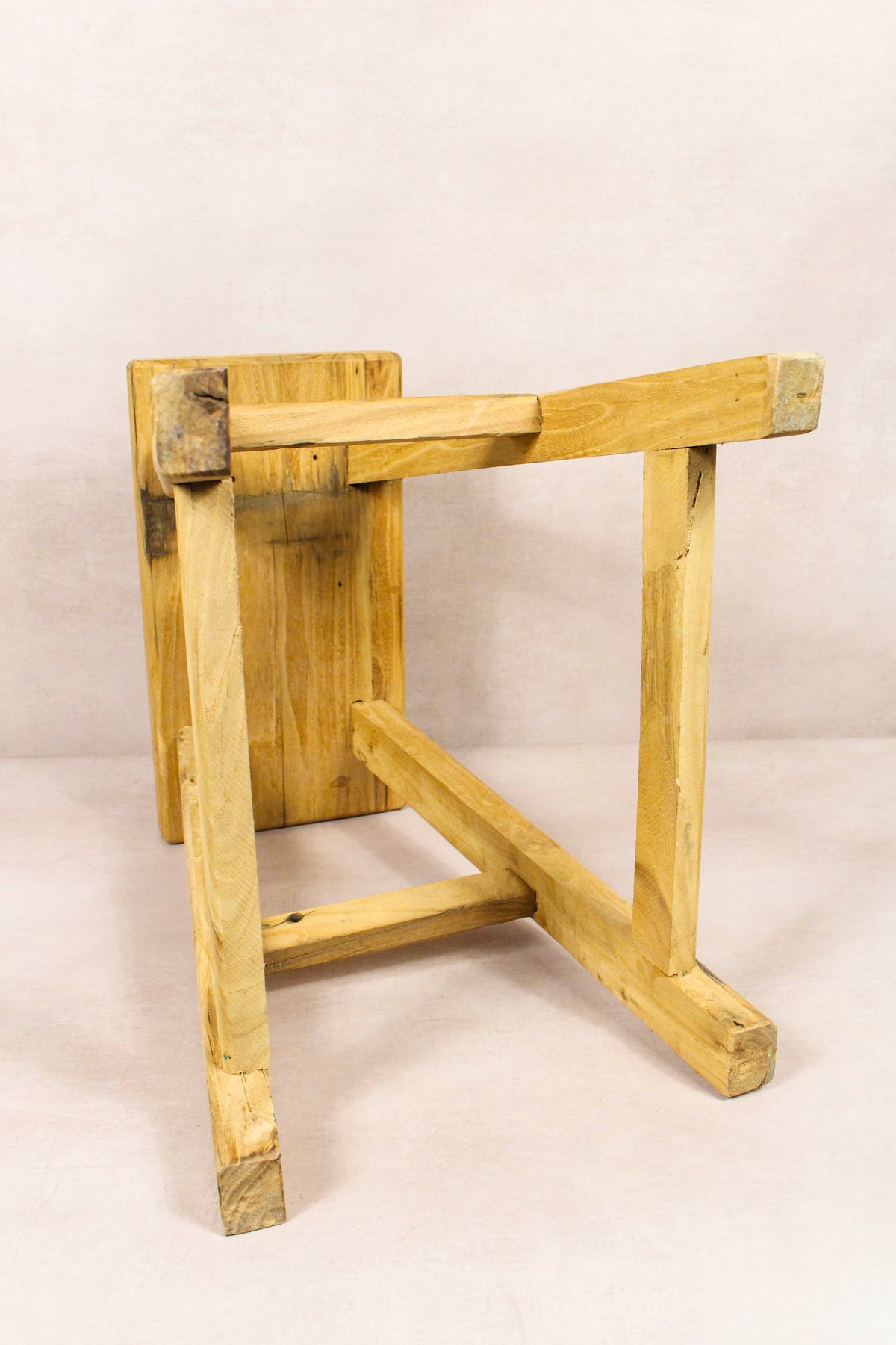Vintage Rustic Stool - Elm wood - 188