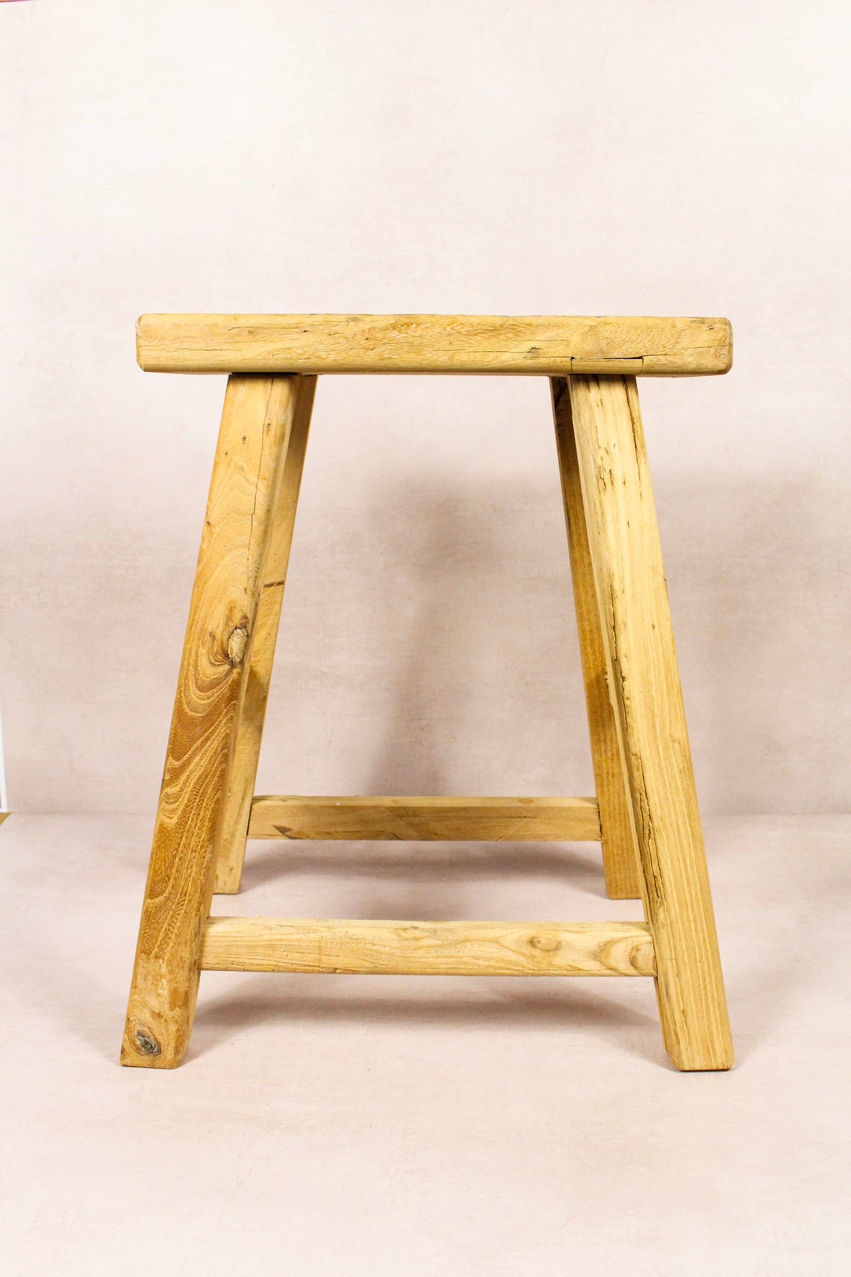 Vintage Rustic Stool - Elm wood - 189