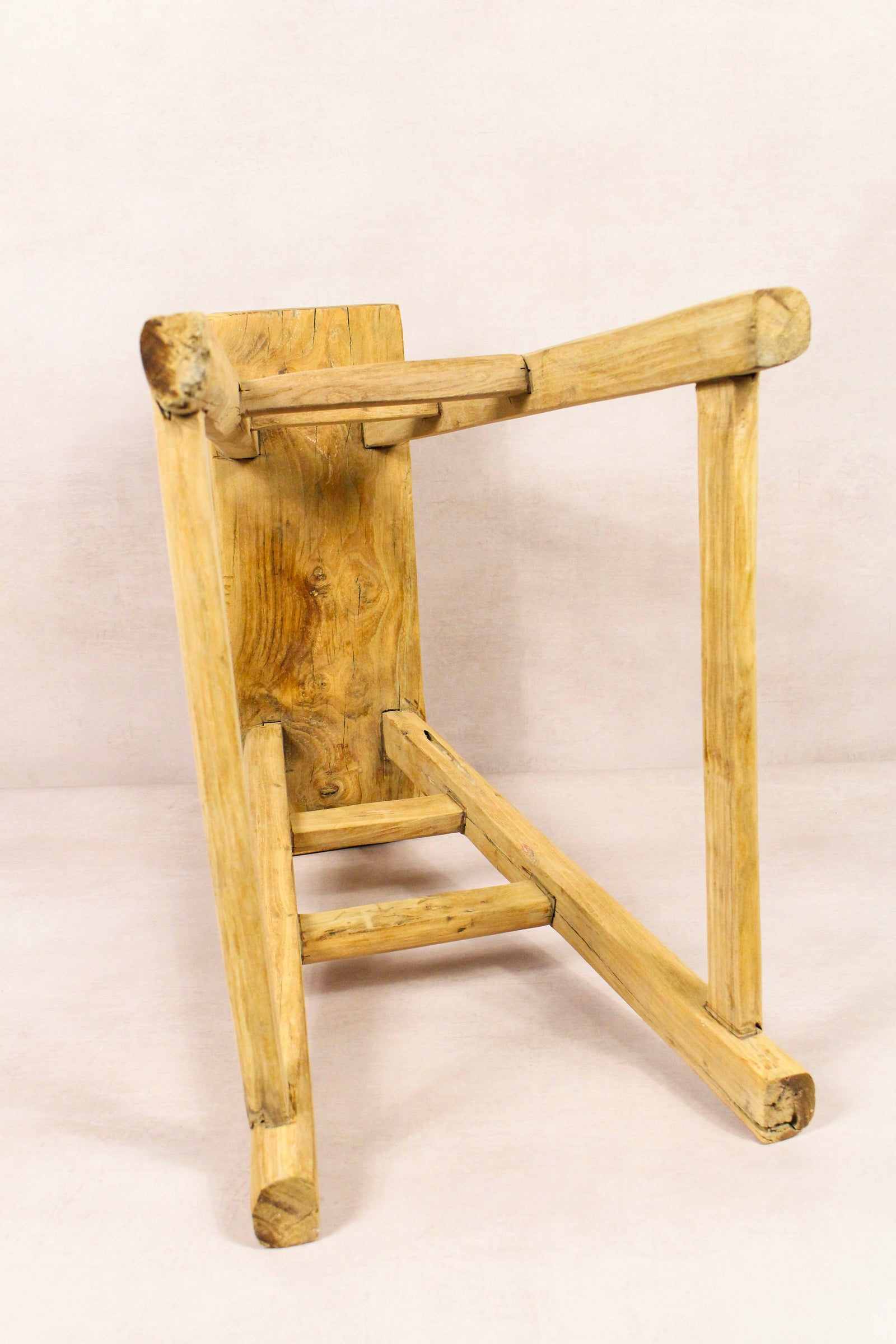 Vintage Rustic Stool - Elm wood - 191