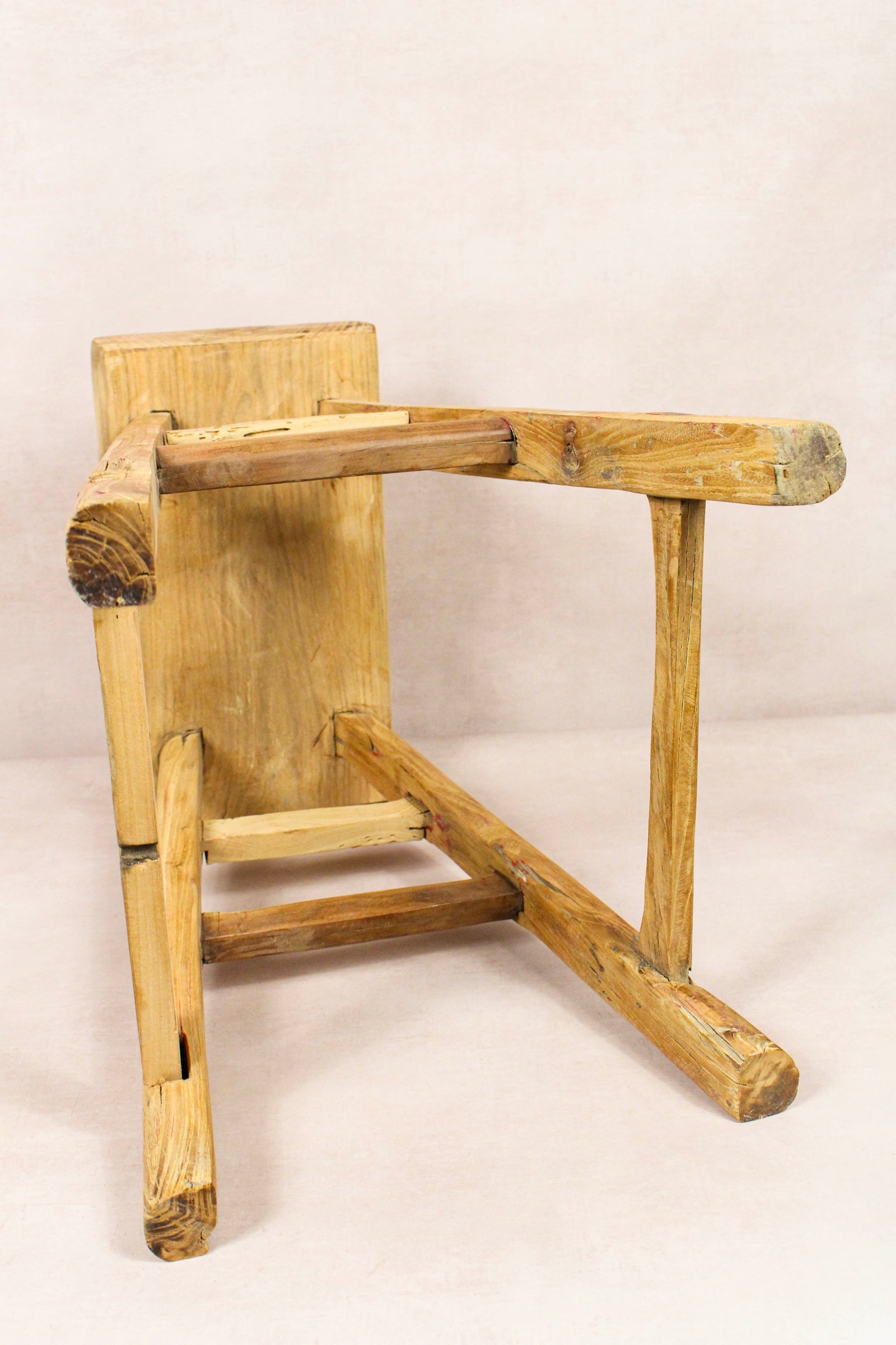 Vintage Rustic Stool - Elm wood - 192