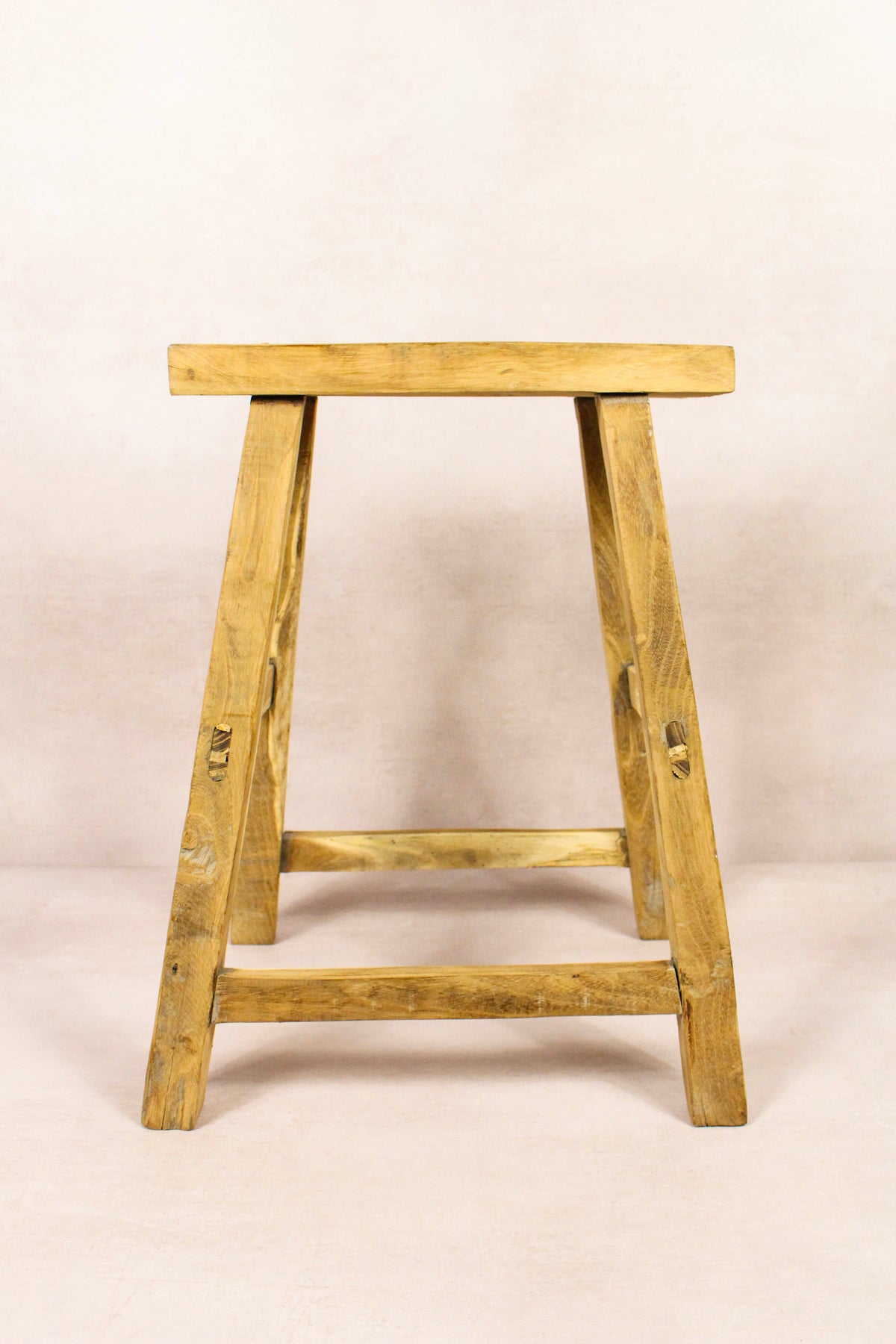 Vintage Rustic Stool - Elm wood - 196