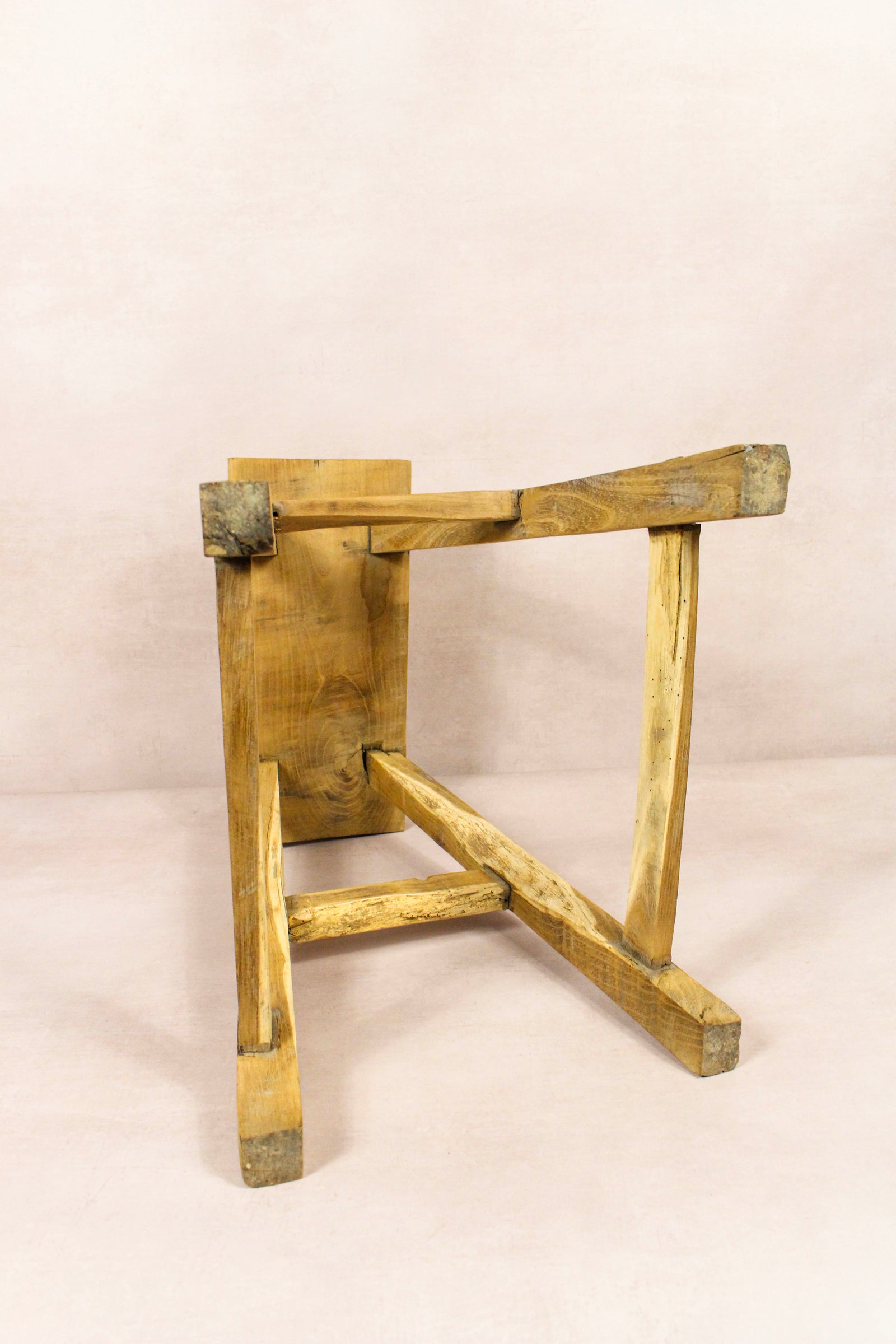 Vintage Rustic Stool - Elm wood - 196