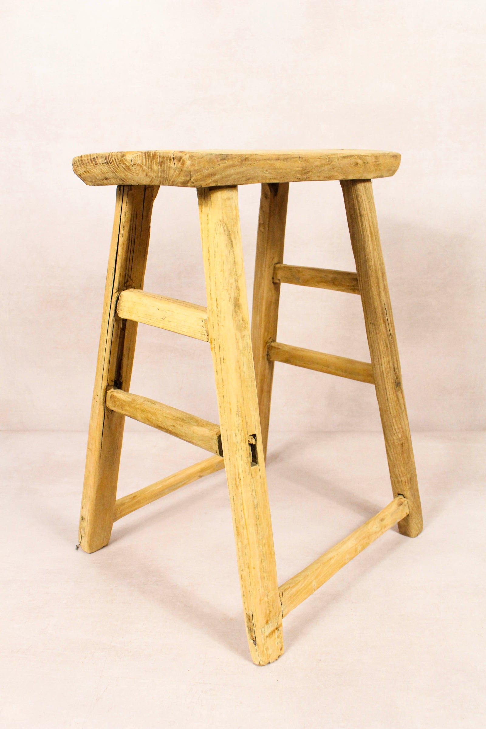 Vintage Rustic Stool - Elm wood - 199