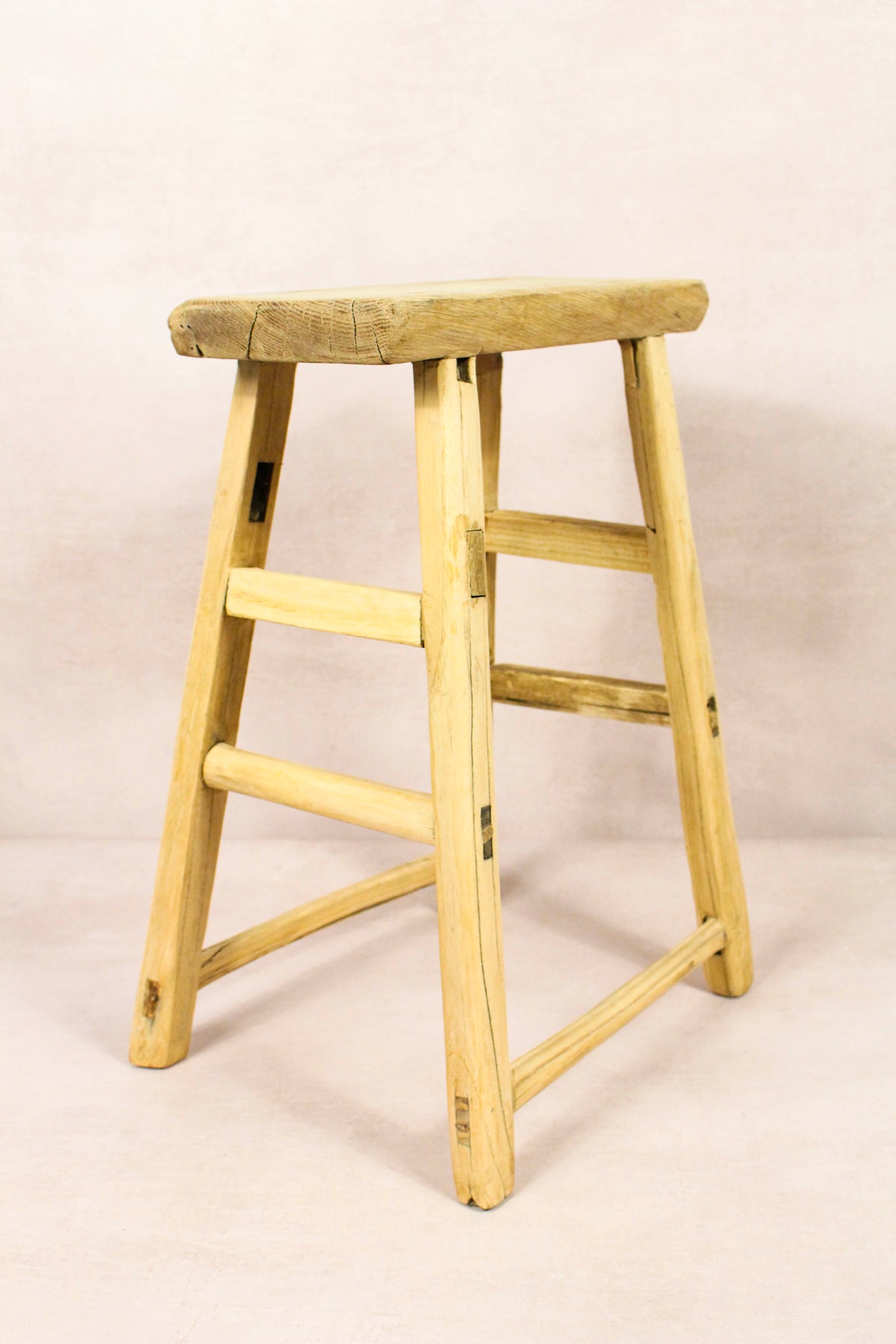 Vintage Rustic Stool - Elm wood - 209
