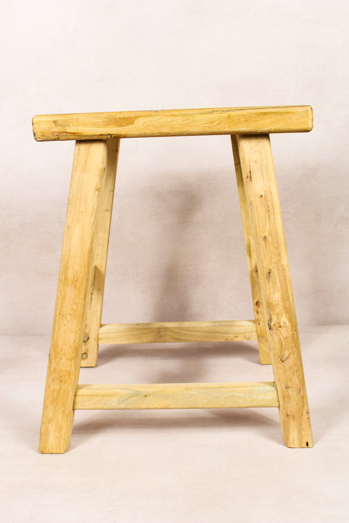 Vintage Rustic Stool - Elm wood - 212