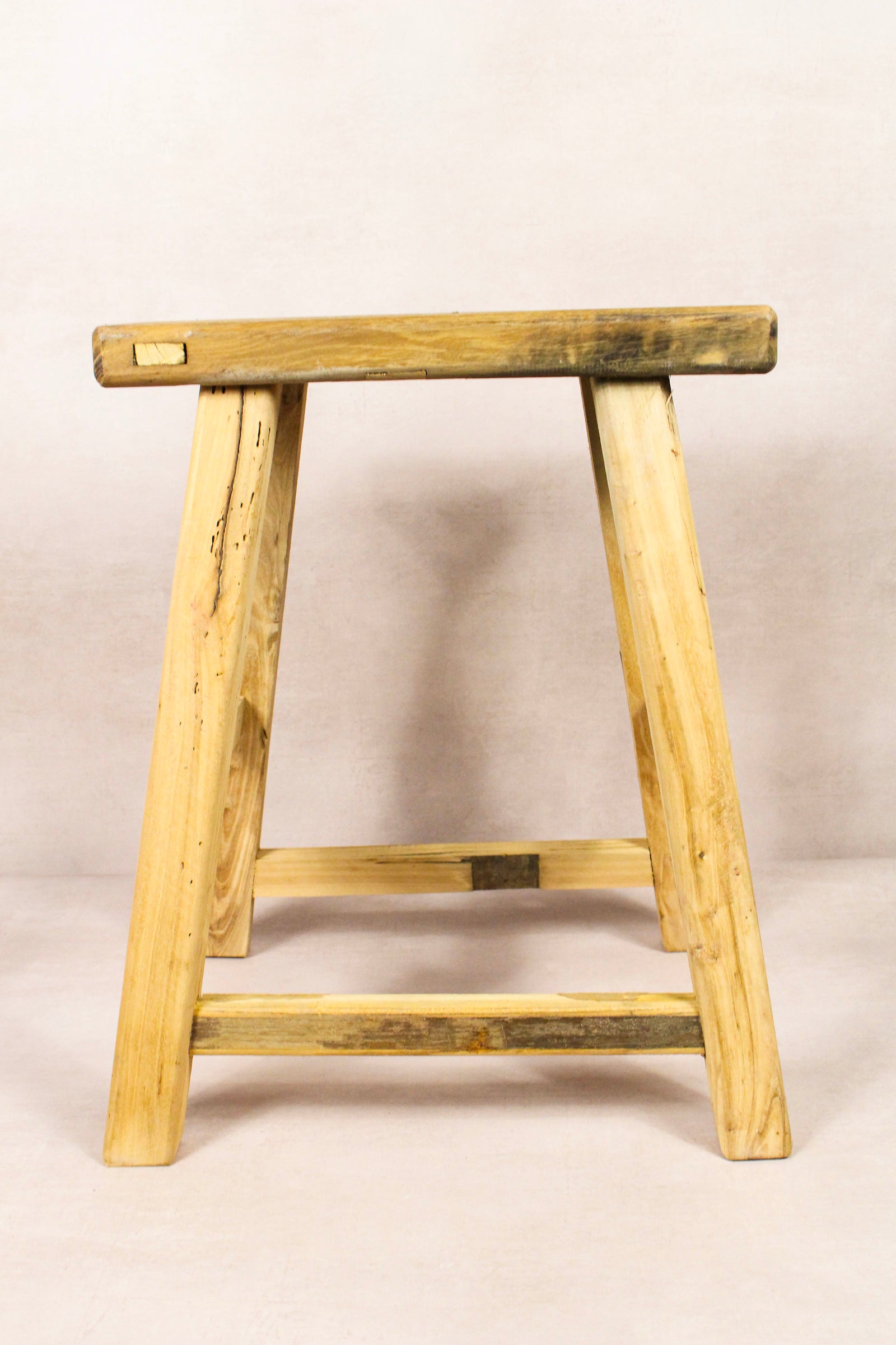 Vintage Rustic Stool - Elm wood - 213
