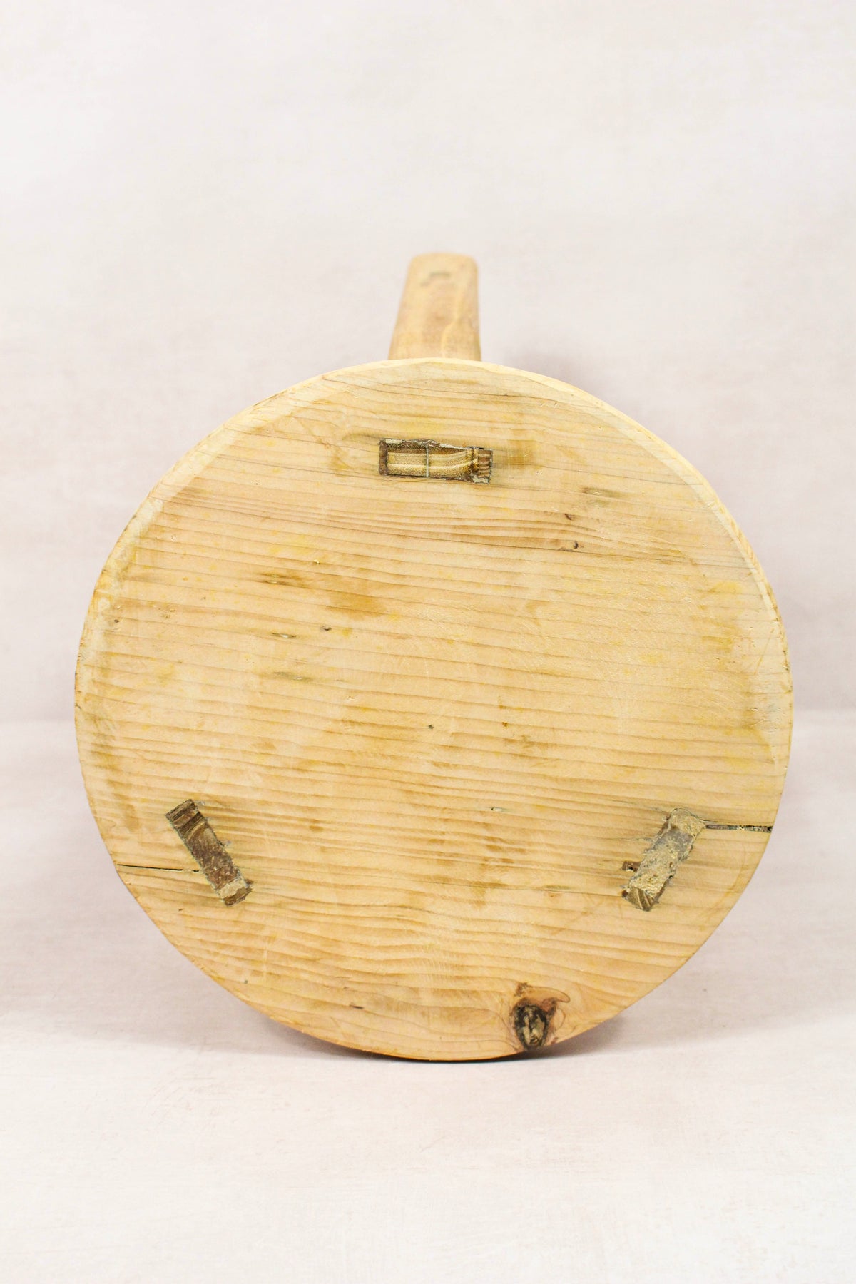 Vintage Rustic Round Stool - Elm wood - 239