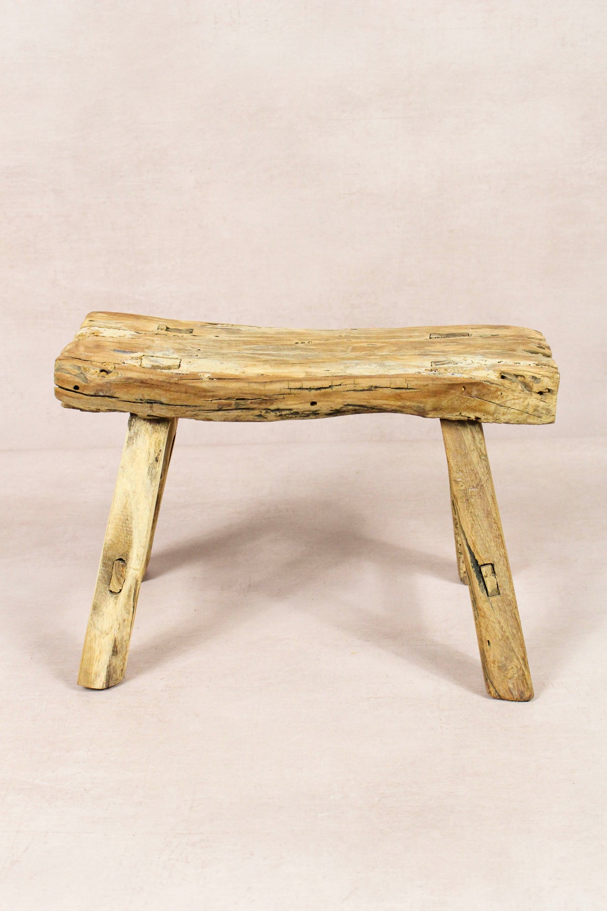 Vintage Rustic Stool - Elm wood - Small - 243