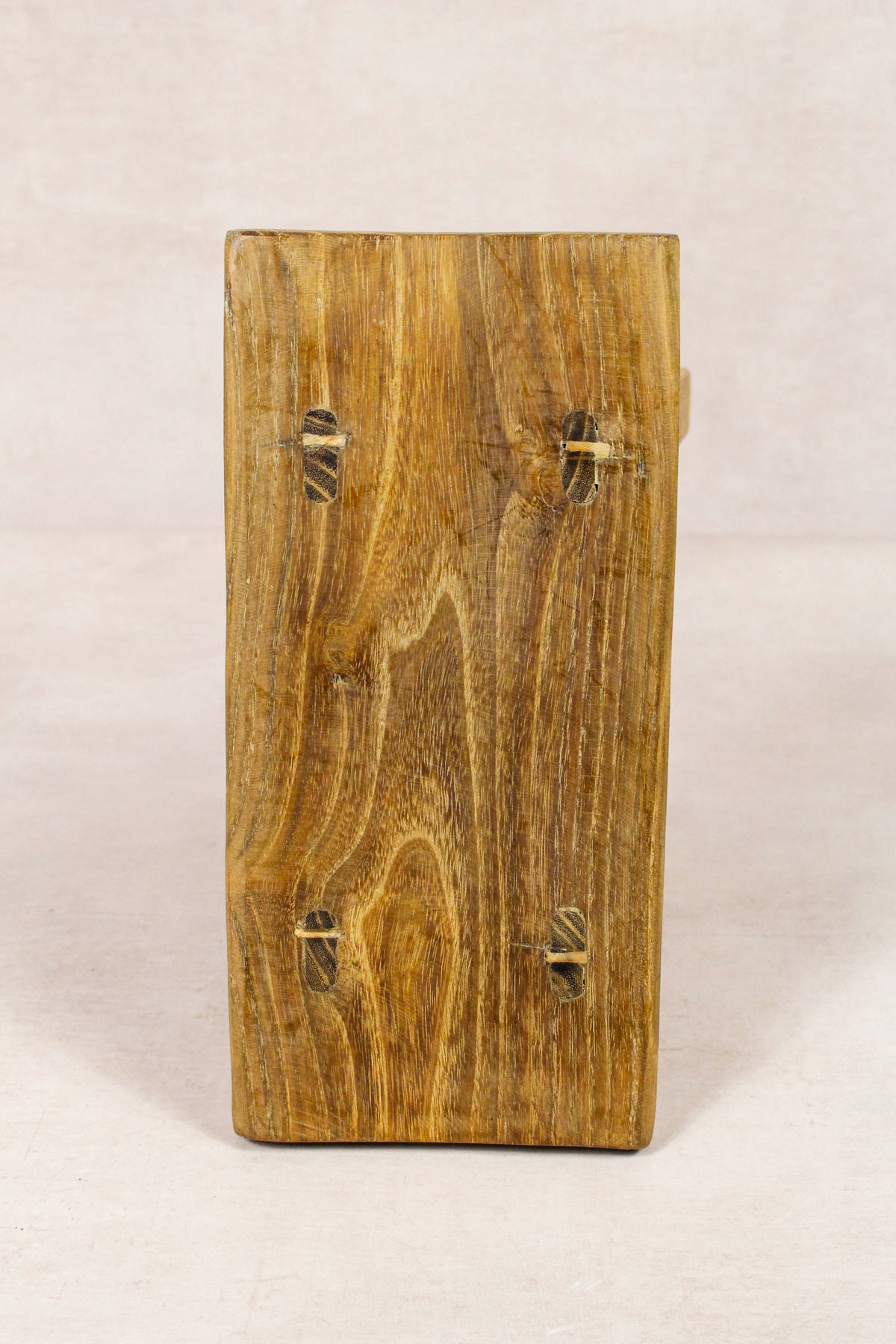 Small vintage rustic reclaimed elm wood stool 247 – Botanical Boys