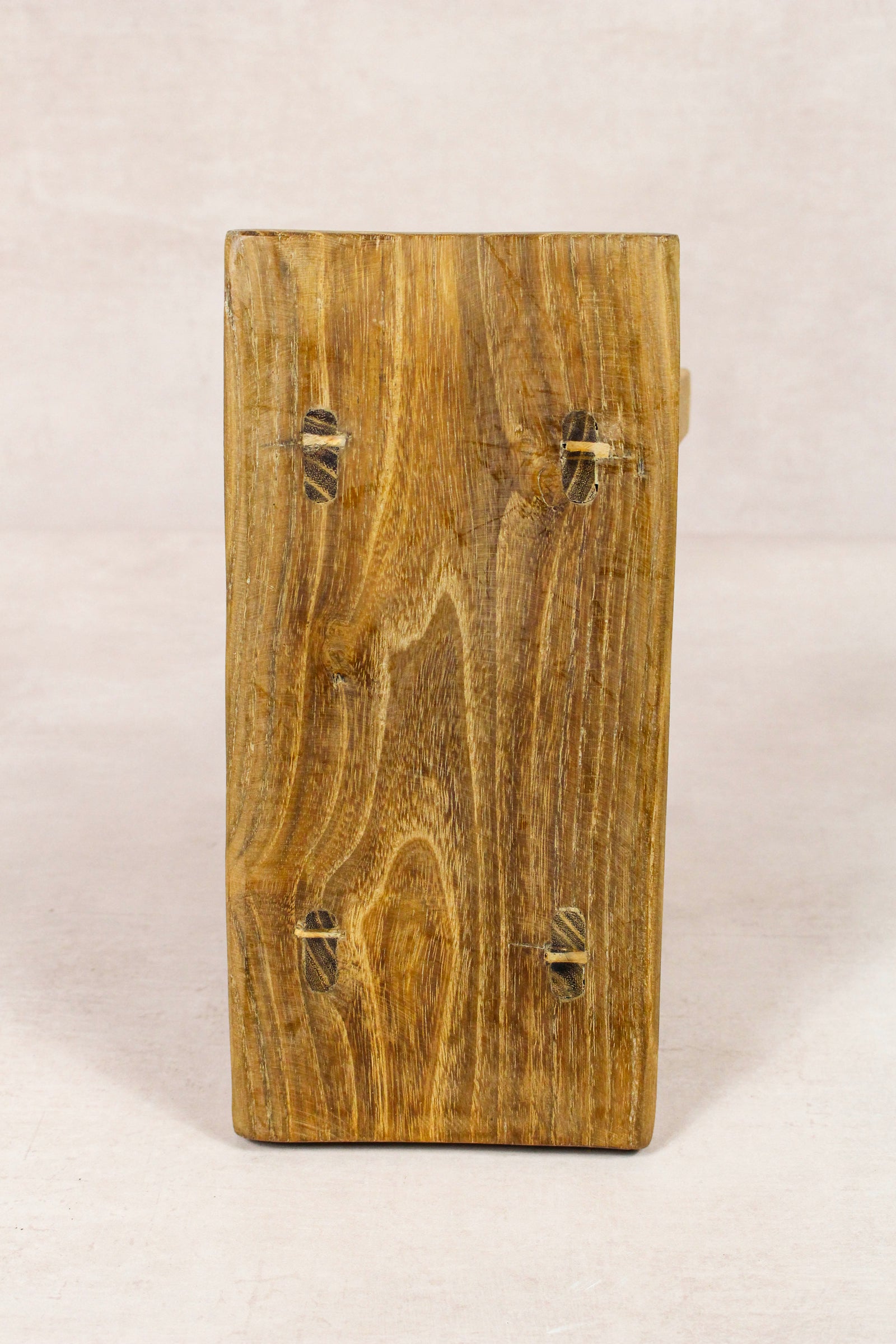 Small vintage rustic reclaimed elm wood stool 247 – Botanical Boys