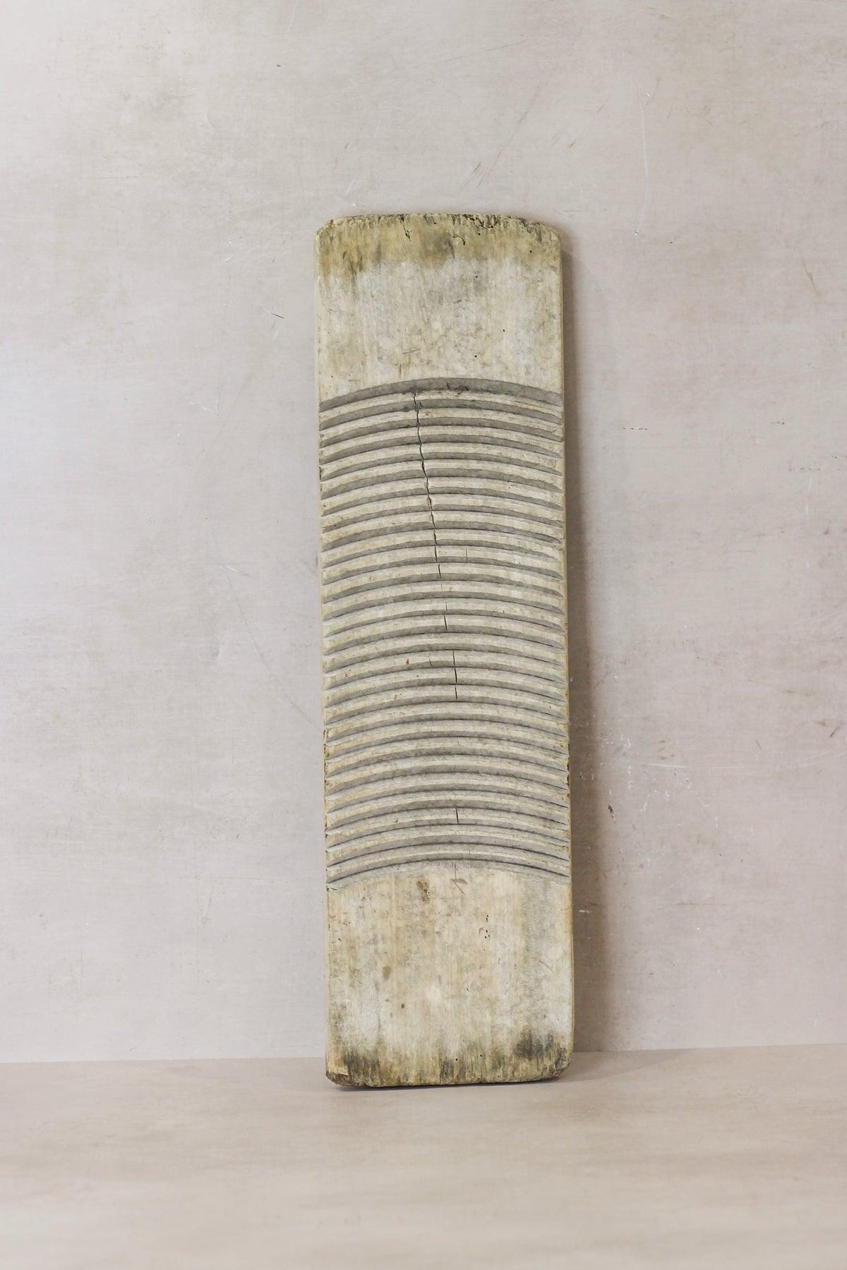 Vintage Elm Wooden Washboard - no 10