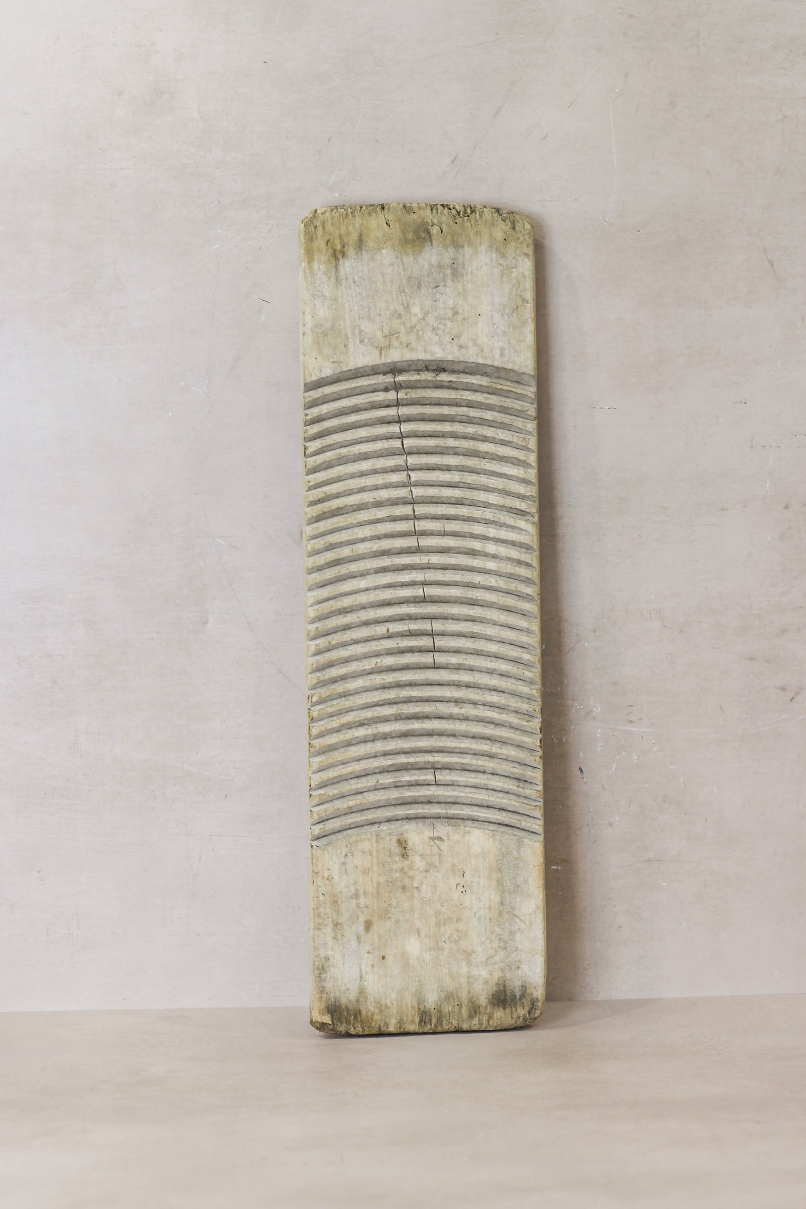 Vintage Elm Wooden Washboard - no 10