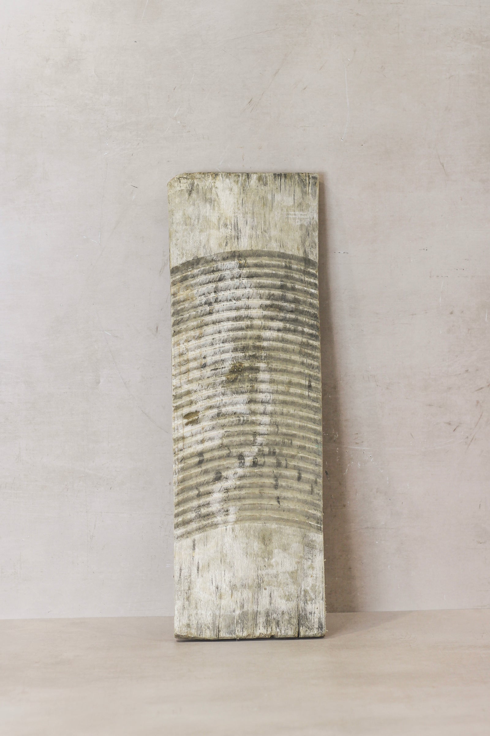 Vintage Elm Wooden Washboard - no 11