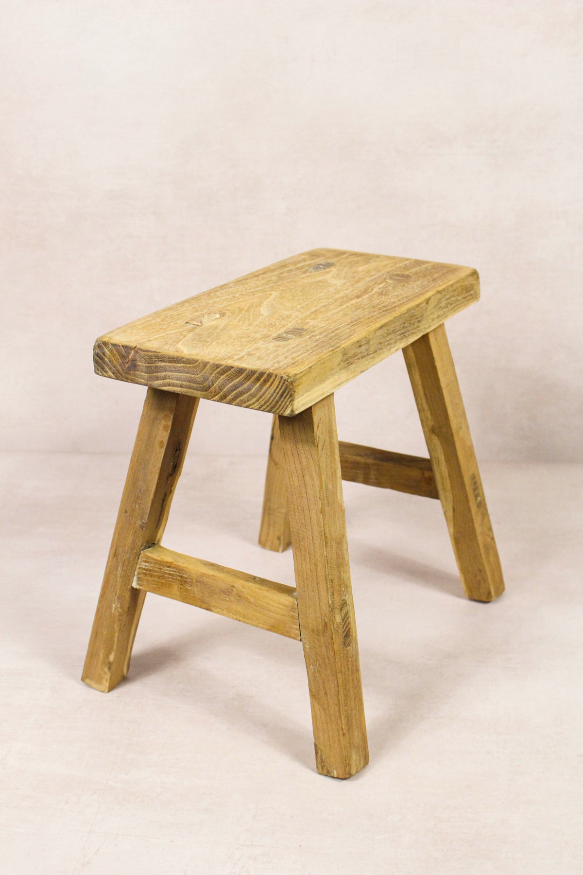 Vintage Rustic Stool - Elm wood - Small - 262