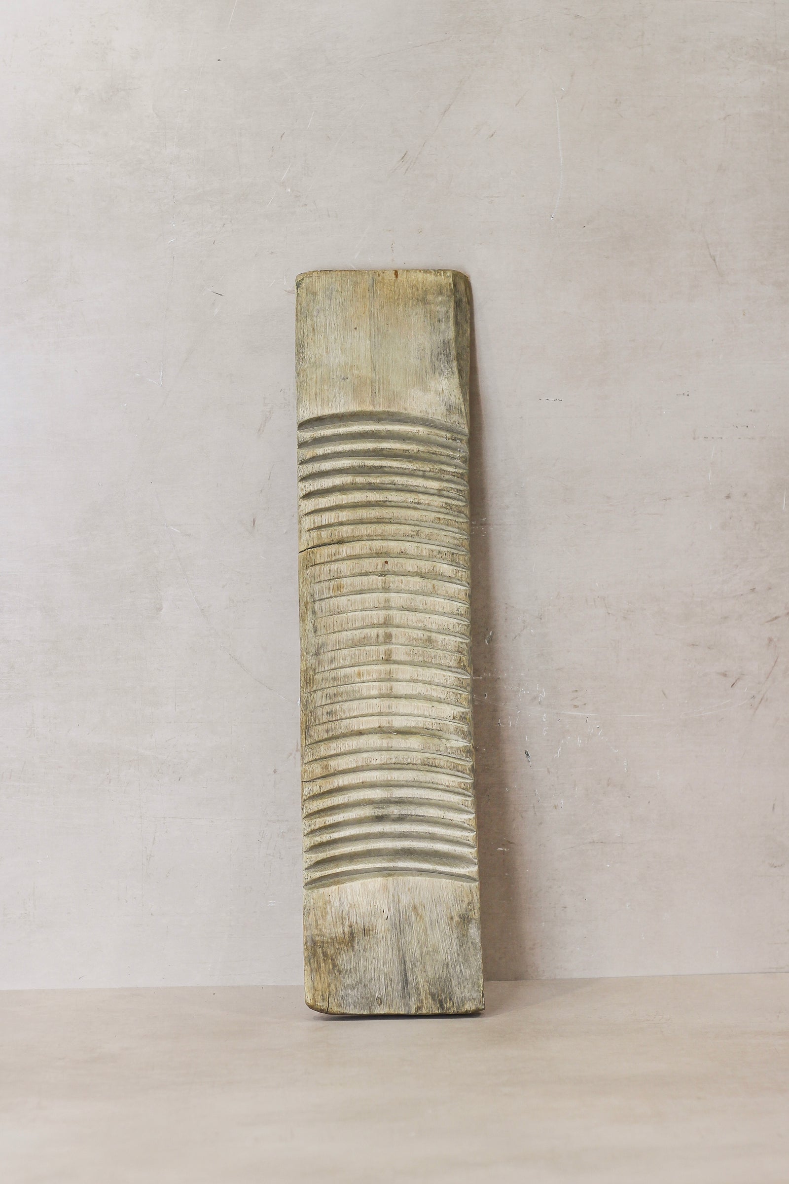 Vintage Elm Wooden Washboard - no 12