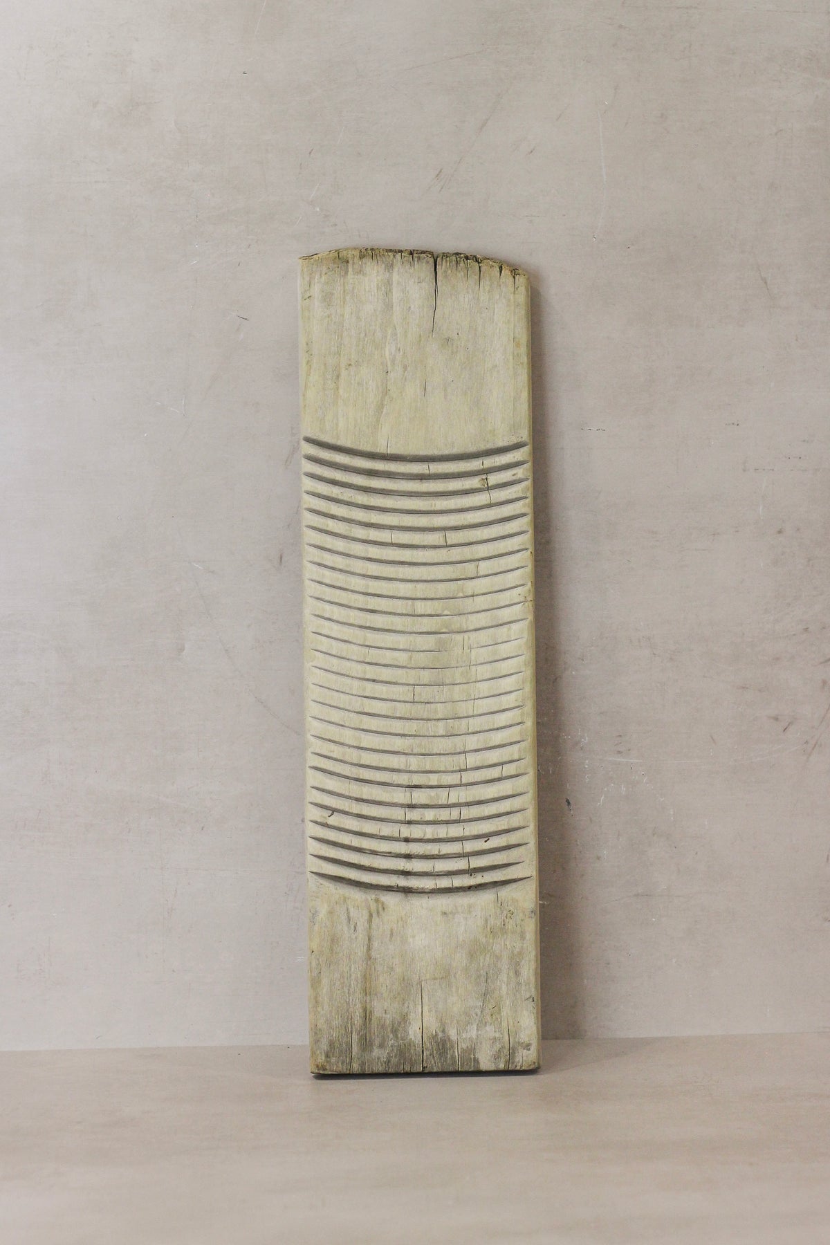 Vintage Elm Wooden Washboard - no 13