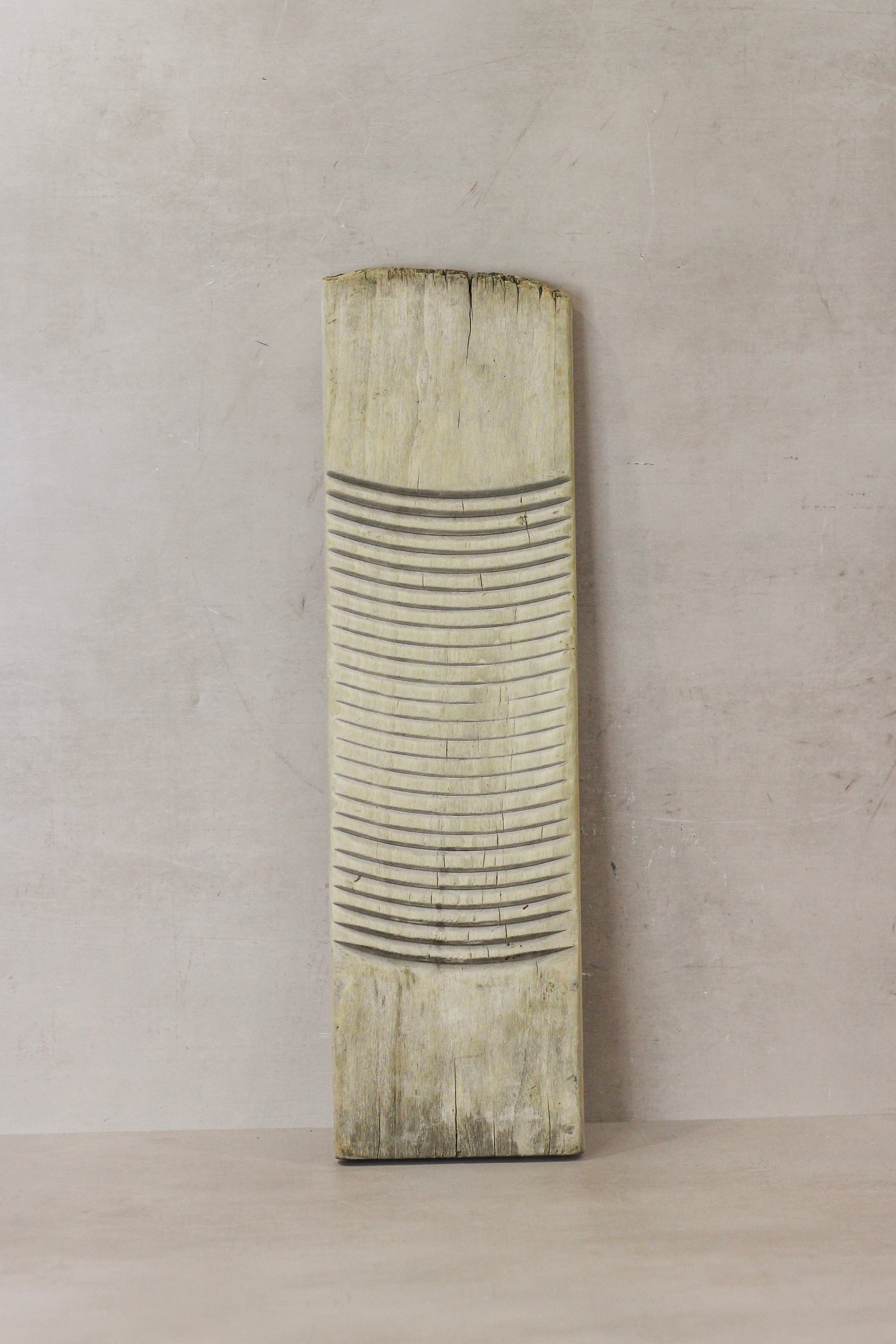 Vintage Elm Wooden Washboard - no 13