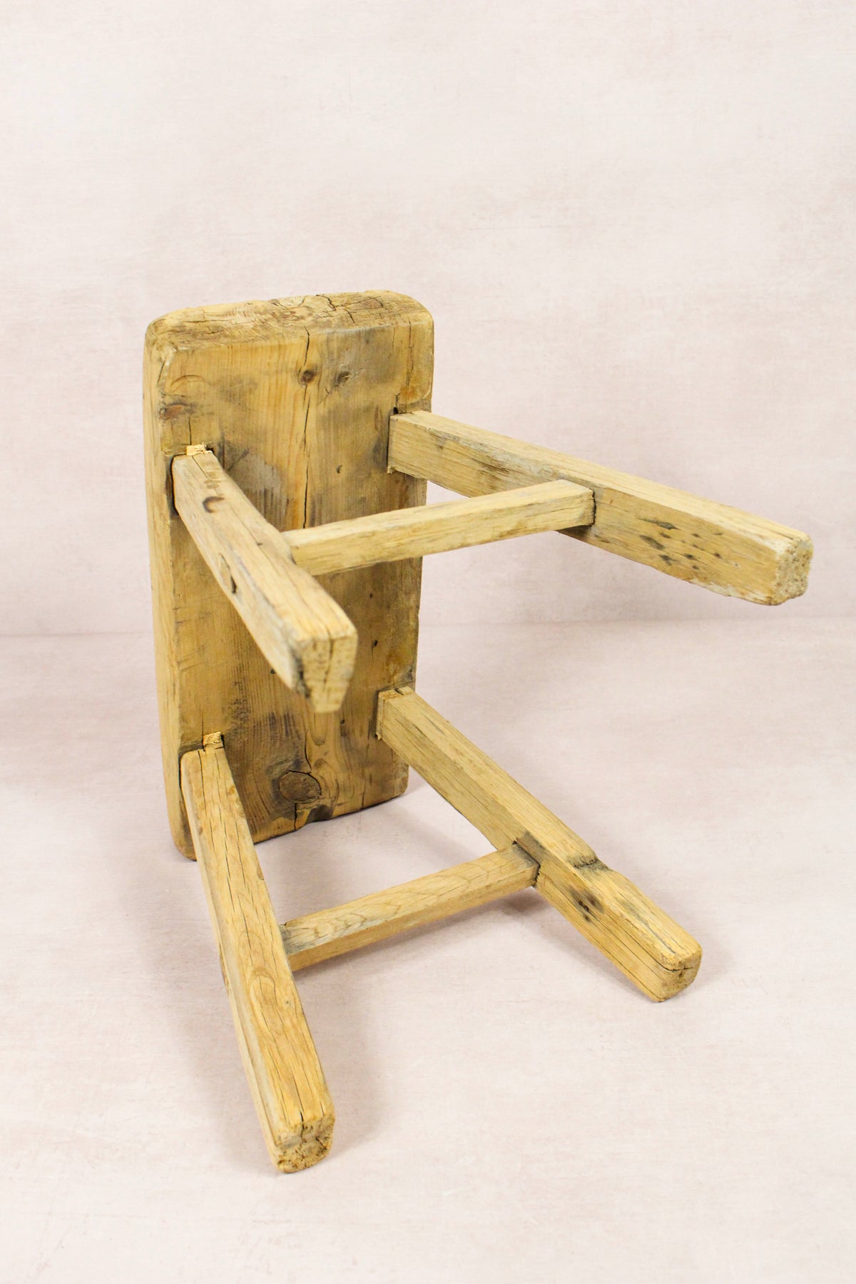 Vintage Rustic Stool - Elm wood - Small - 269