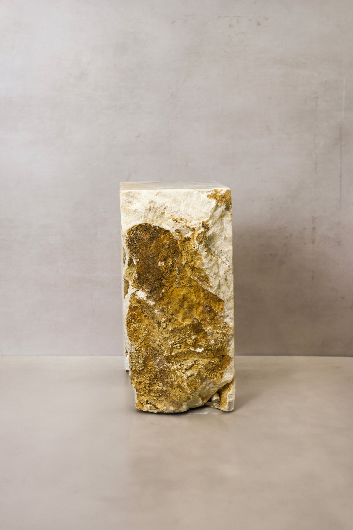 Onyx Side Table Pedestal Raw - Solid - No 5