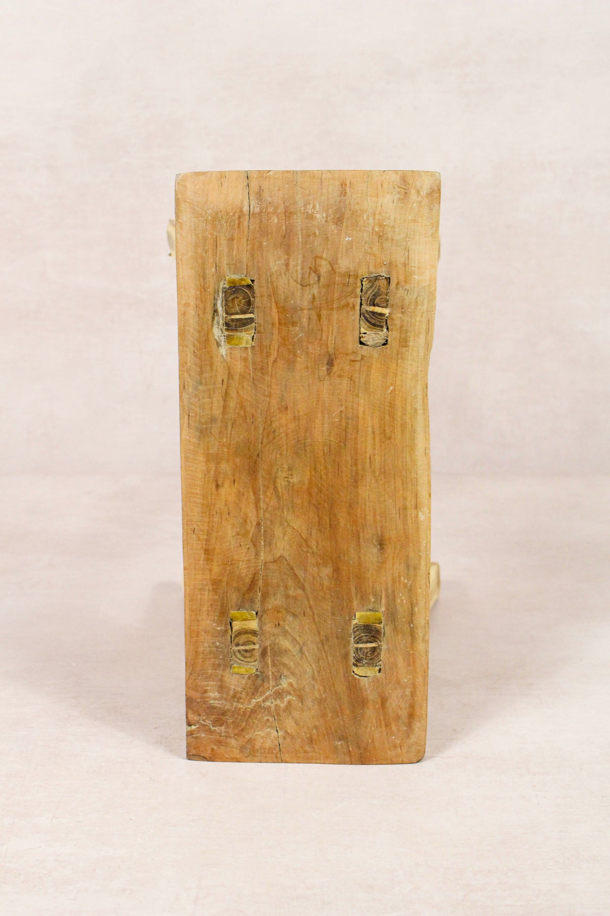 Small vintage rustic reclaimed elm wood stool 271 – Botanical Boys