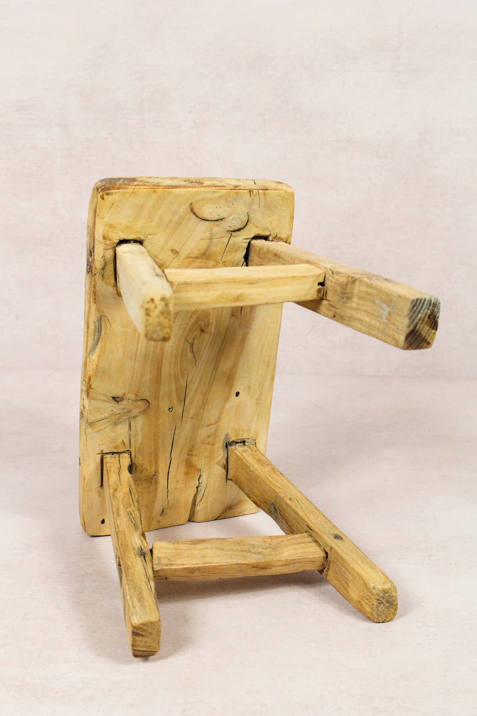 Vintage Rustic Stool - Elm wood - Small - 275