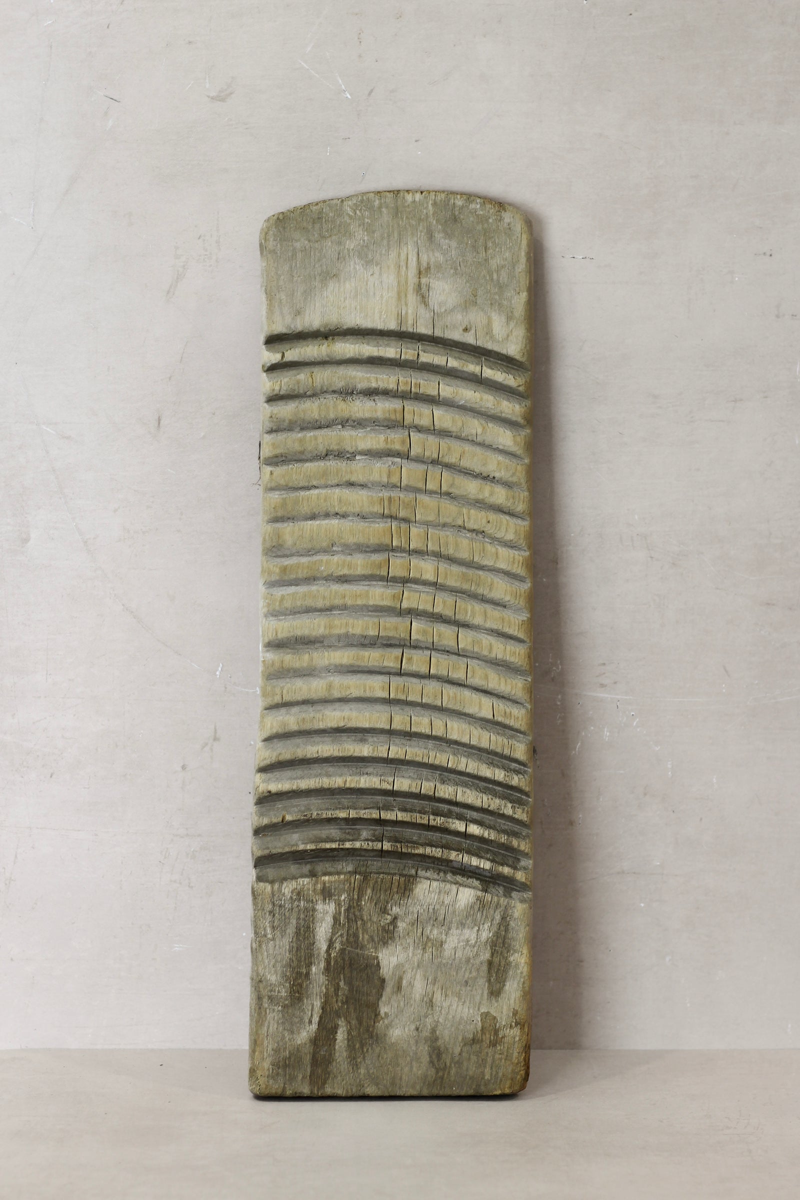 Vintage Elm Wooden Washboard - no 14