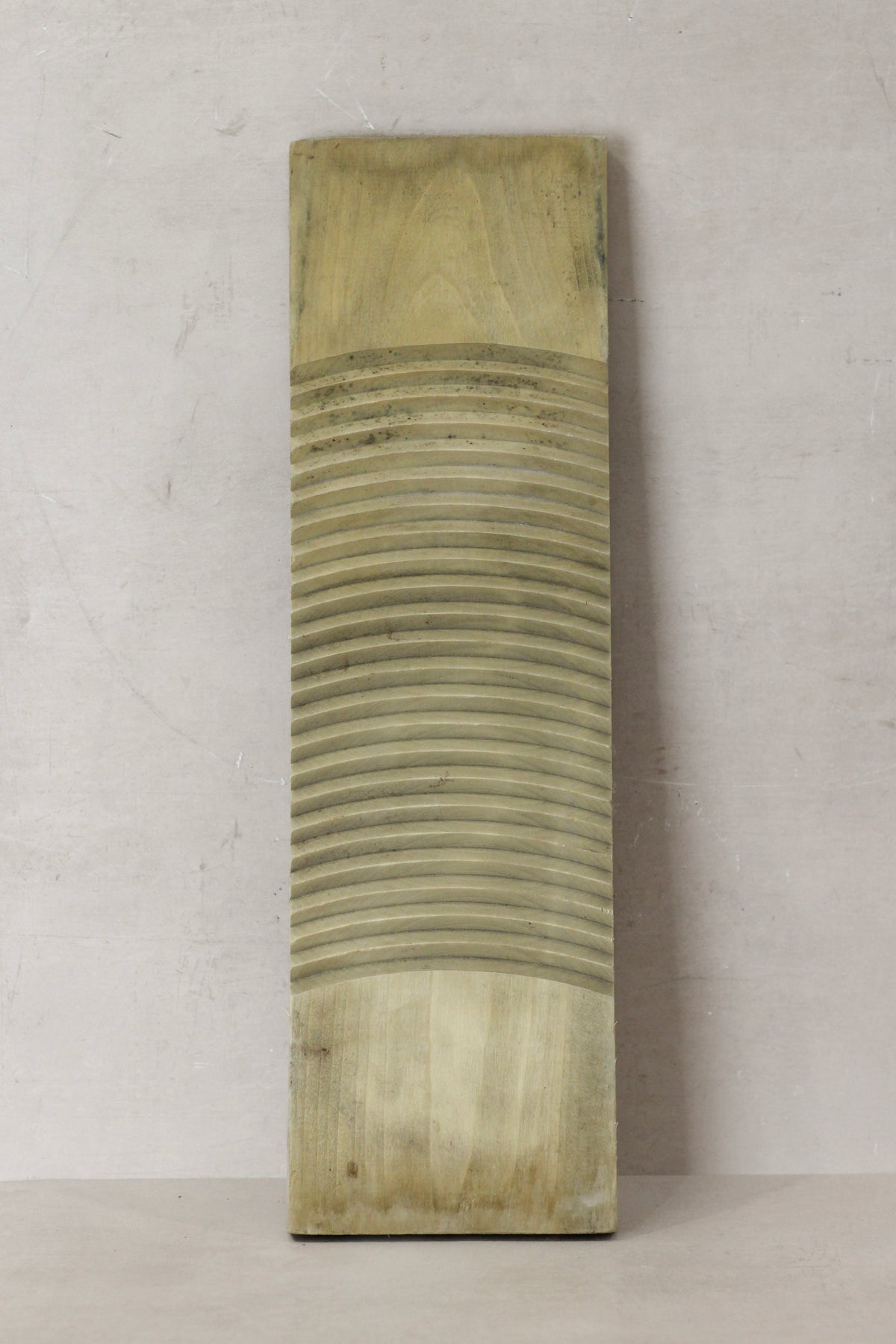 Vintage Elm Wooden Washboard - no 17