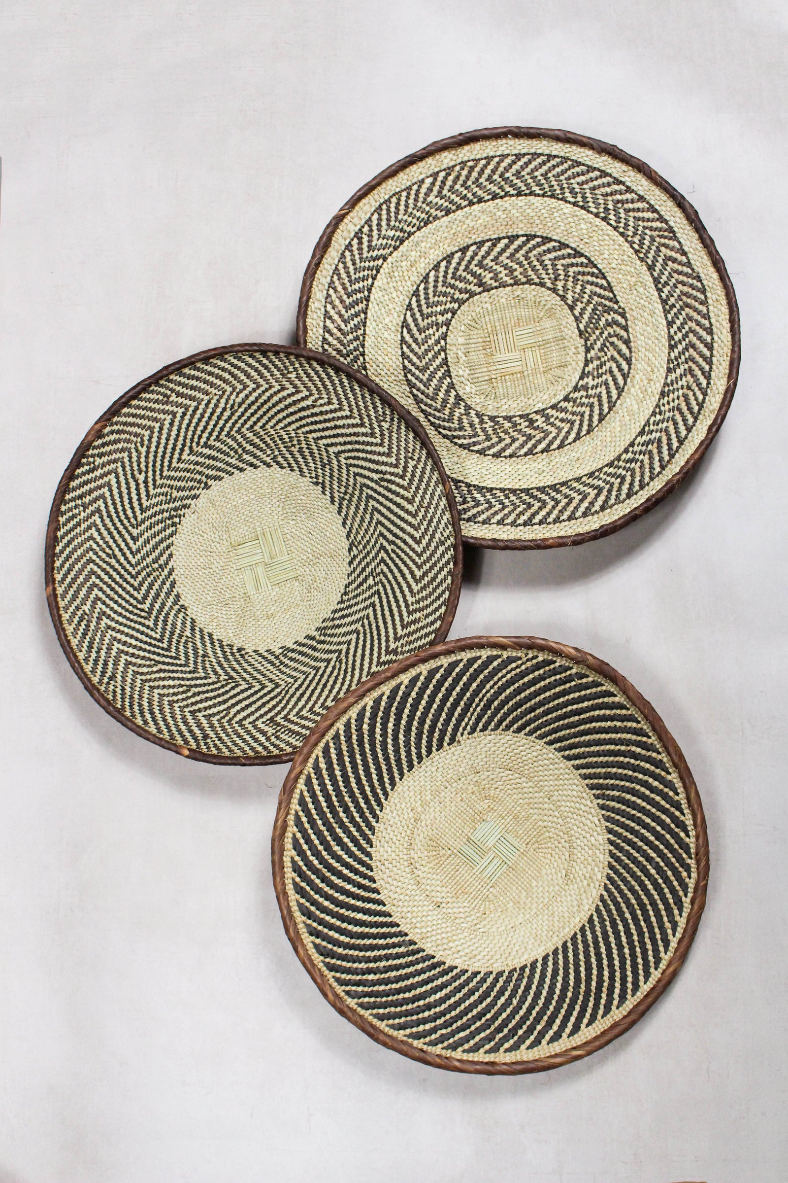 Set of handwoven Tonga baskets in Ilala palm, Zimbabwe (No 72)