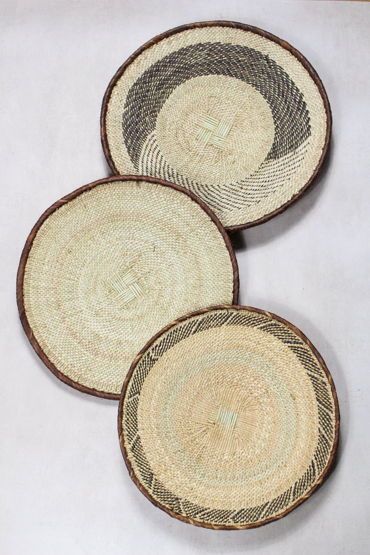 Set of handwoven Tonga baskets in Ilala palm, Zimbabwe (No 86)