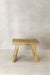 Vintage Rustic Square Elm Wood Stool - Small - No 9